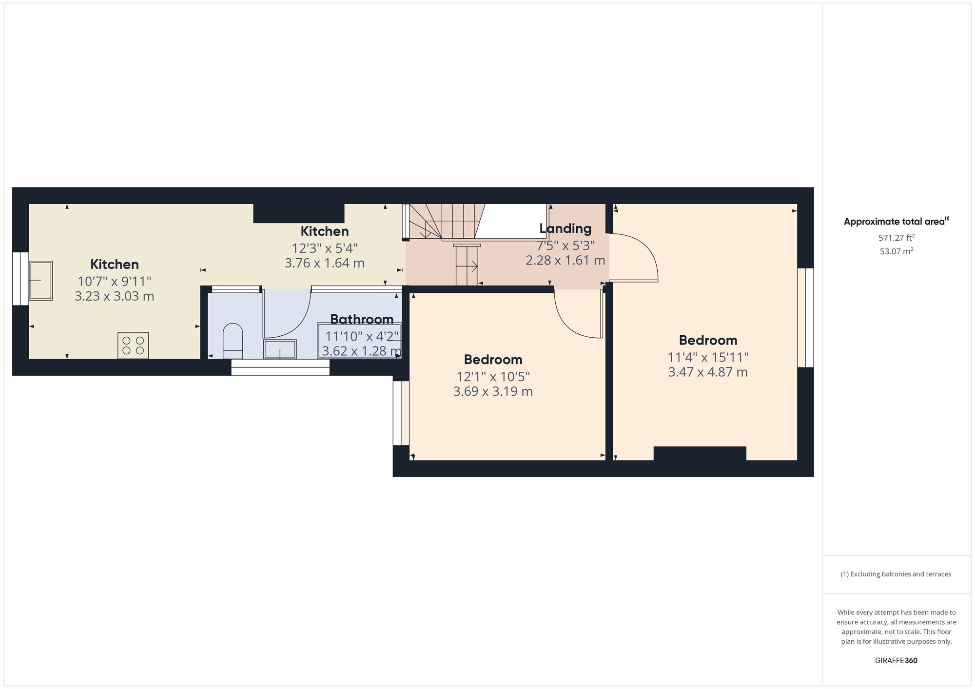 Floorplan of 2 bedroom  Flat to rent, Salisbury Road, Walthamstow, London, E17