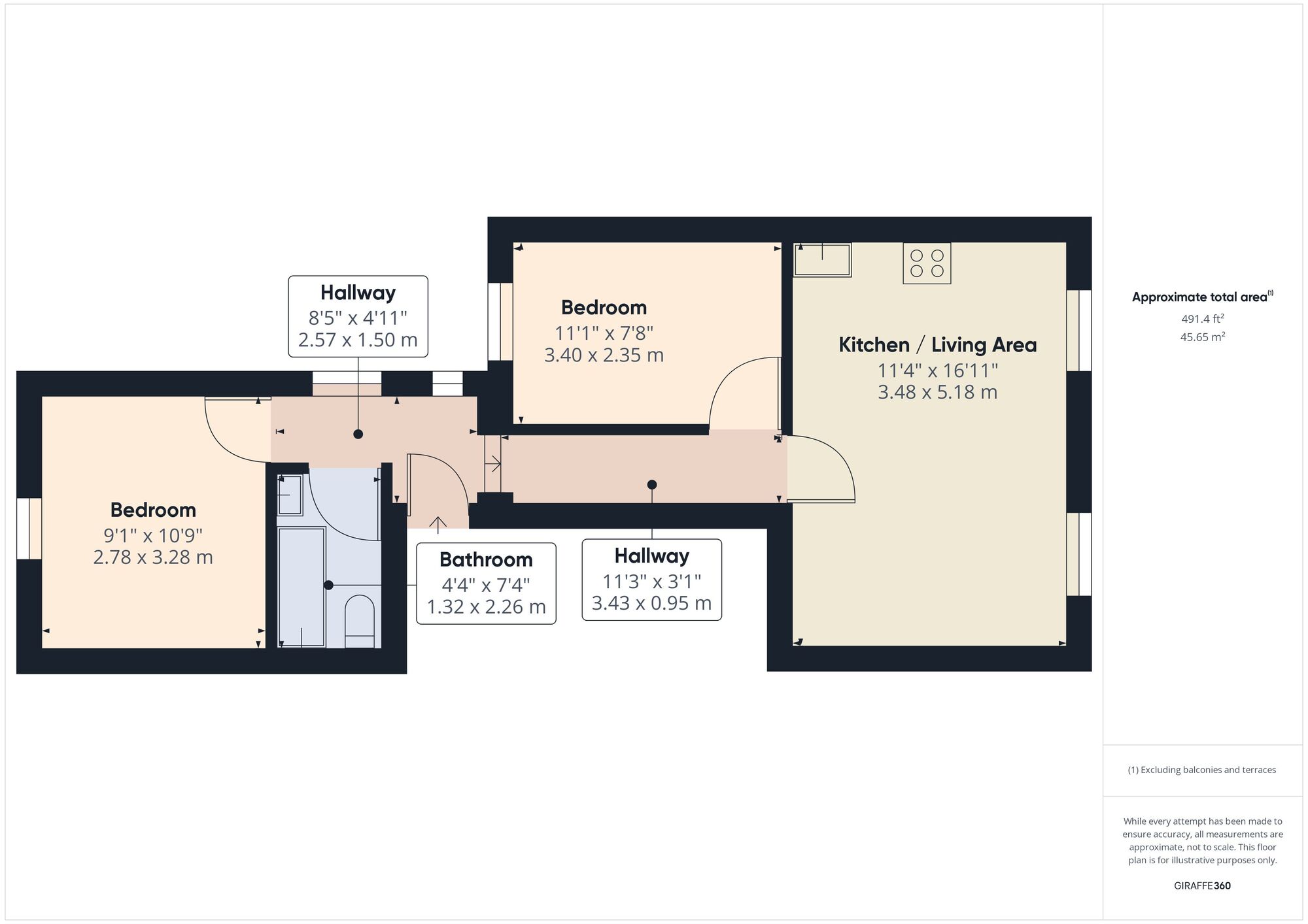 Floorplan of 2 bedroom  Flat to rent, Hoe Street, Walthamstow, E17