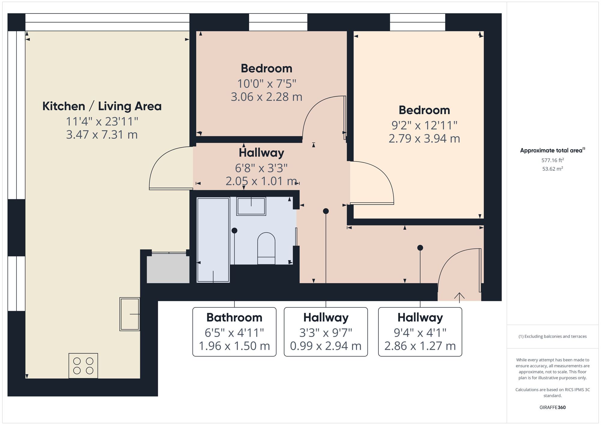 Floorplan of 2 bedroom  Flat for sale, Romford Road, Forest Gate, London, E7