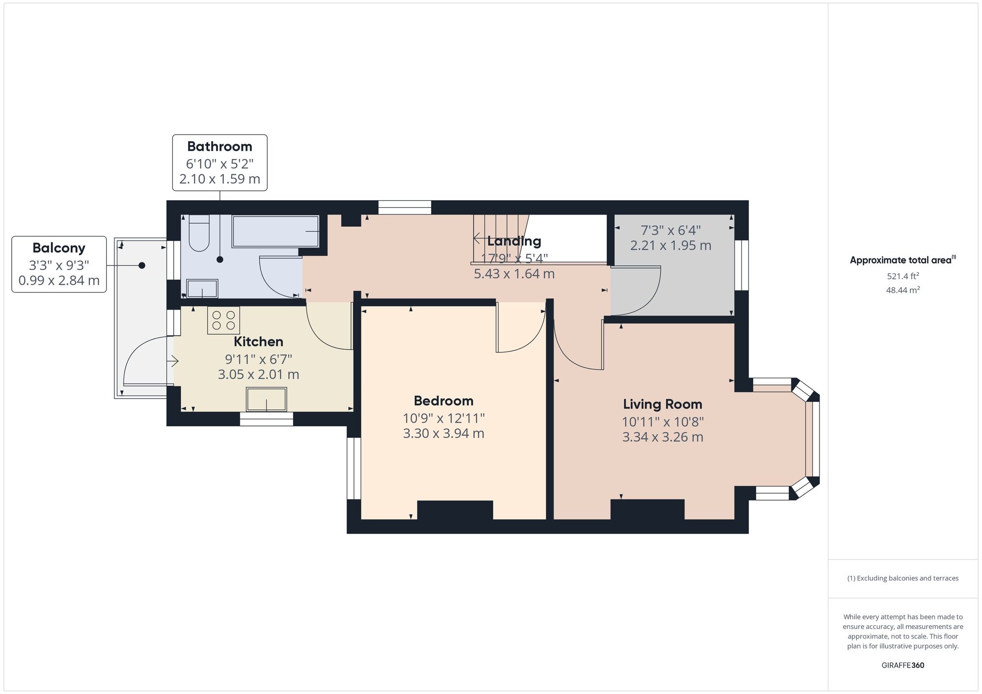 Floorplan of 2 bedroom  Flat to rent, Aubrey Road, Walthamstow, London, E17