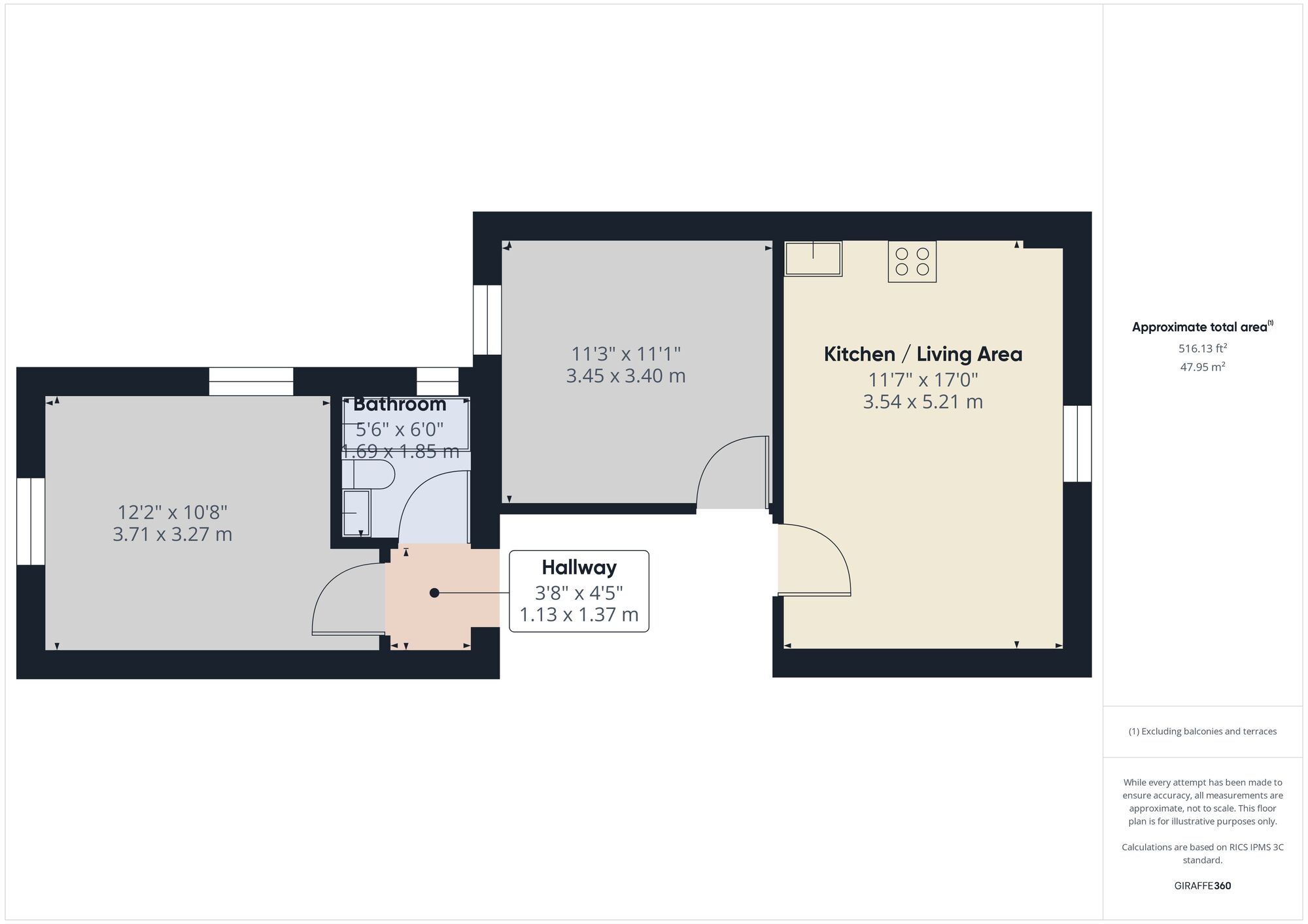 Floorplan of 2 bedroom  Flat to rent, Hoe Street, Walthamstow, London, E17