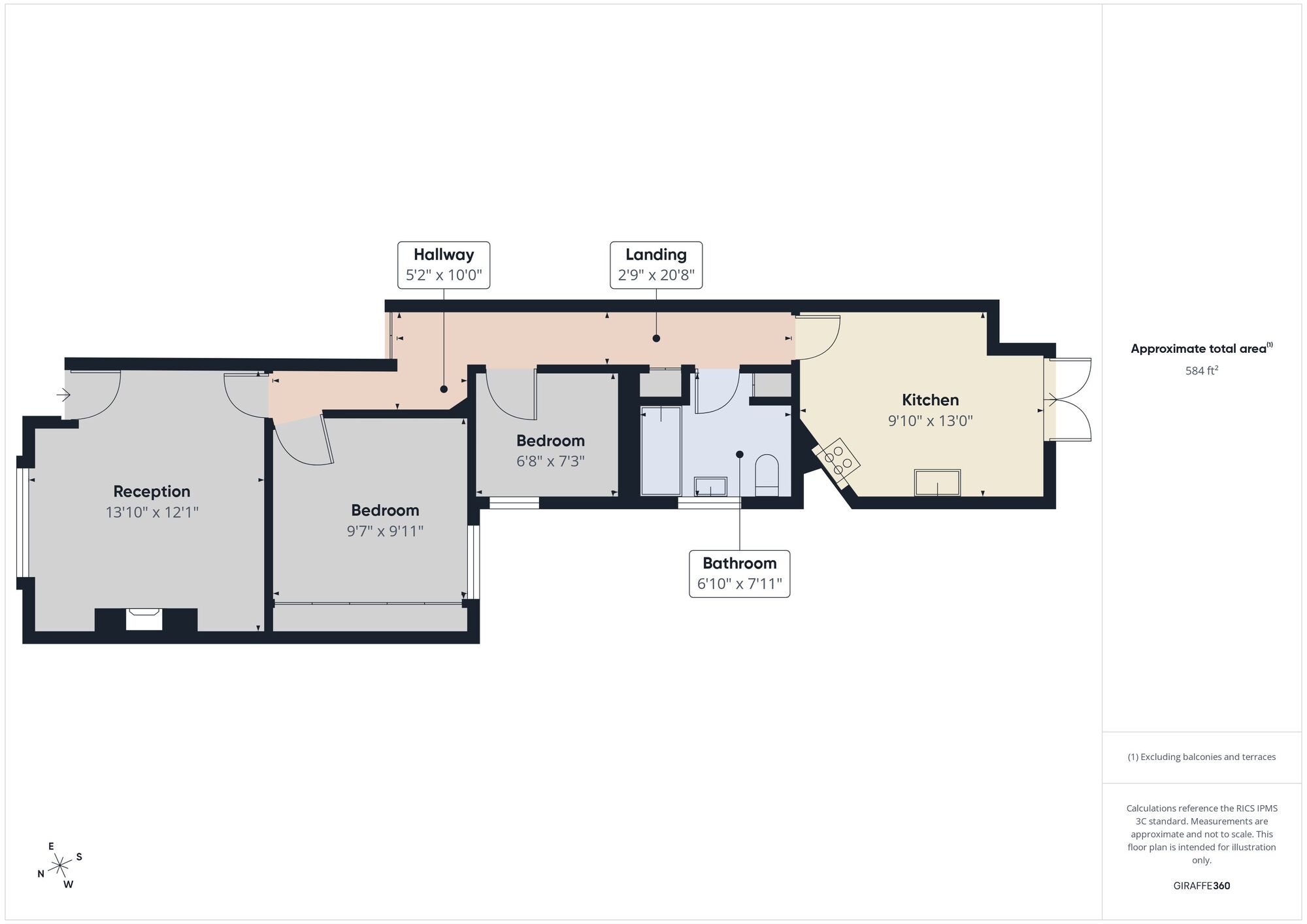 Floorplan of 2 bedroom Flat for sale, Brookscroft Road, Walthamstow, London, E17