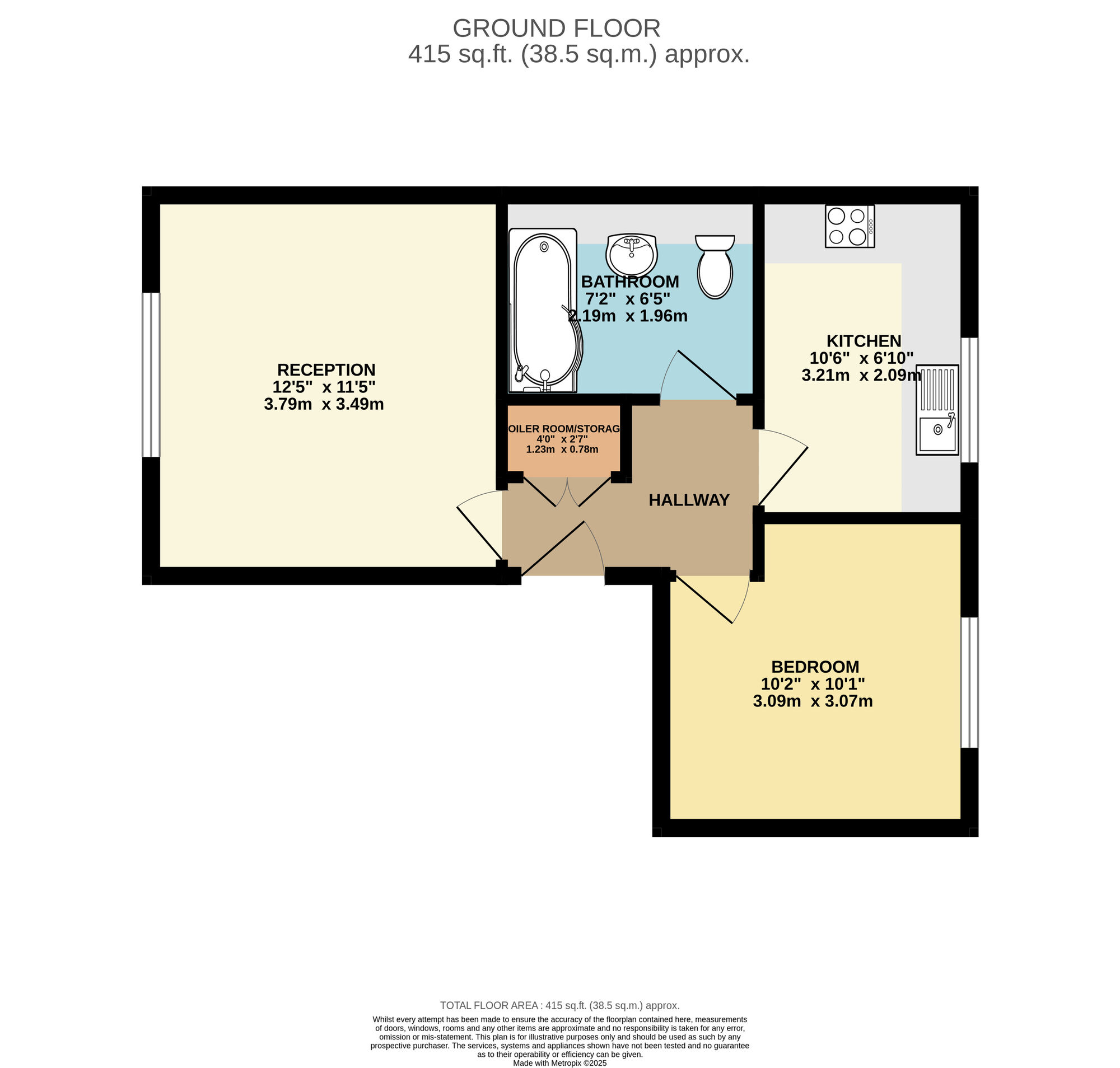 Floorplan of 1 bedroom  Flat for sale, Harrier Way, Beckton, London, E6
