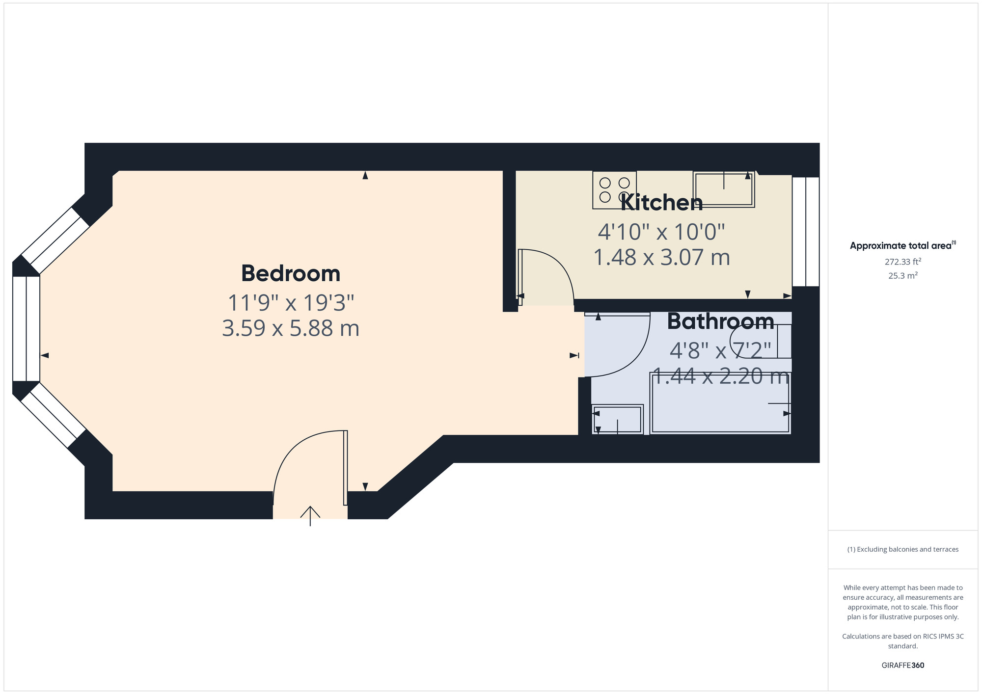 Floorplan of 1 bedroom  Flat for sale, Somers Road, Walthamstow, E17