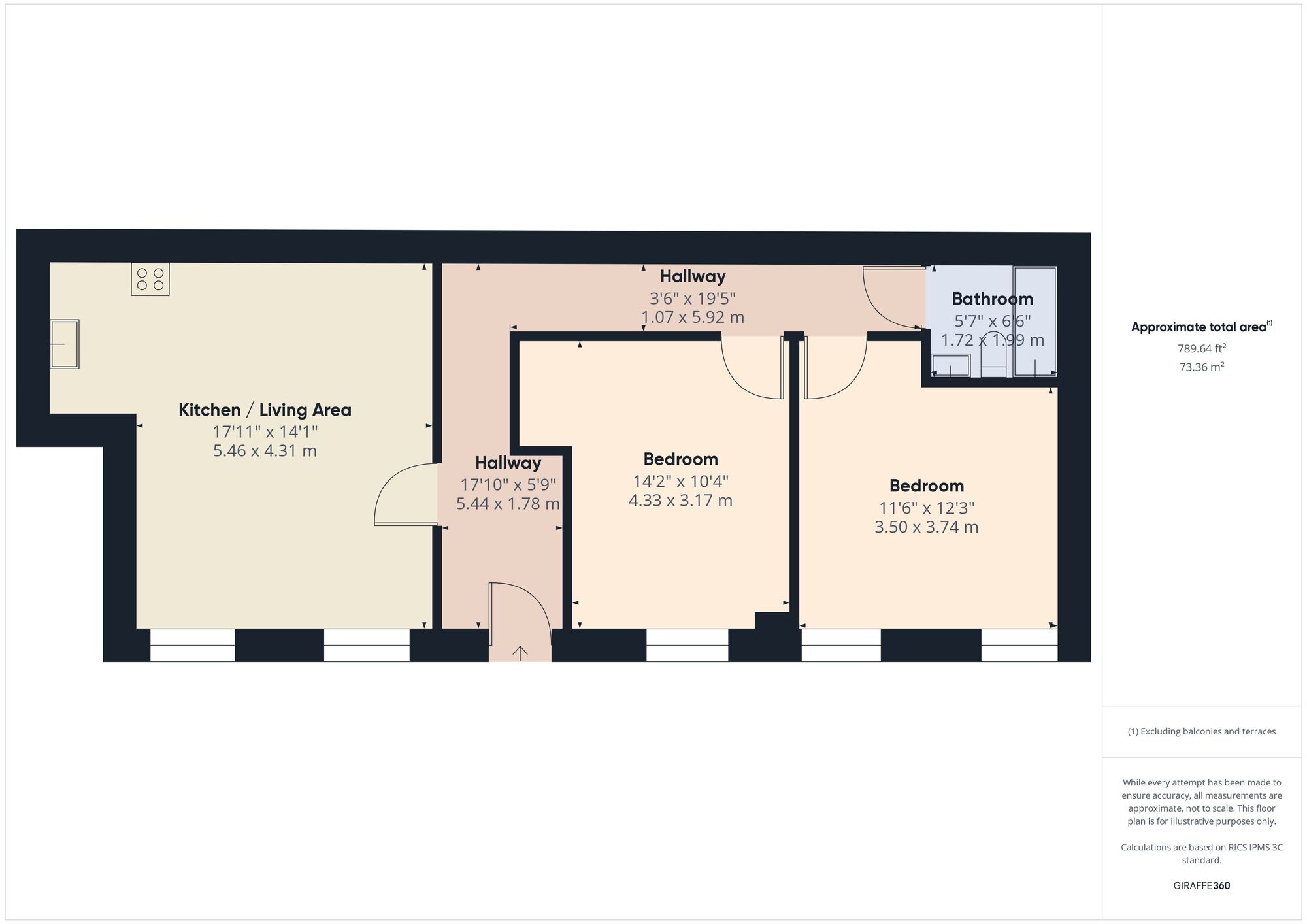 Floorplan of 2 bedroom Flat to rent, Francis Road, Leyton, London, E10