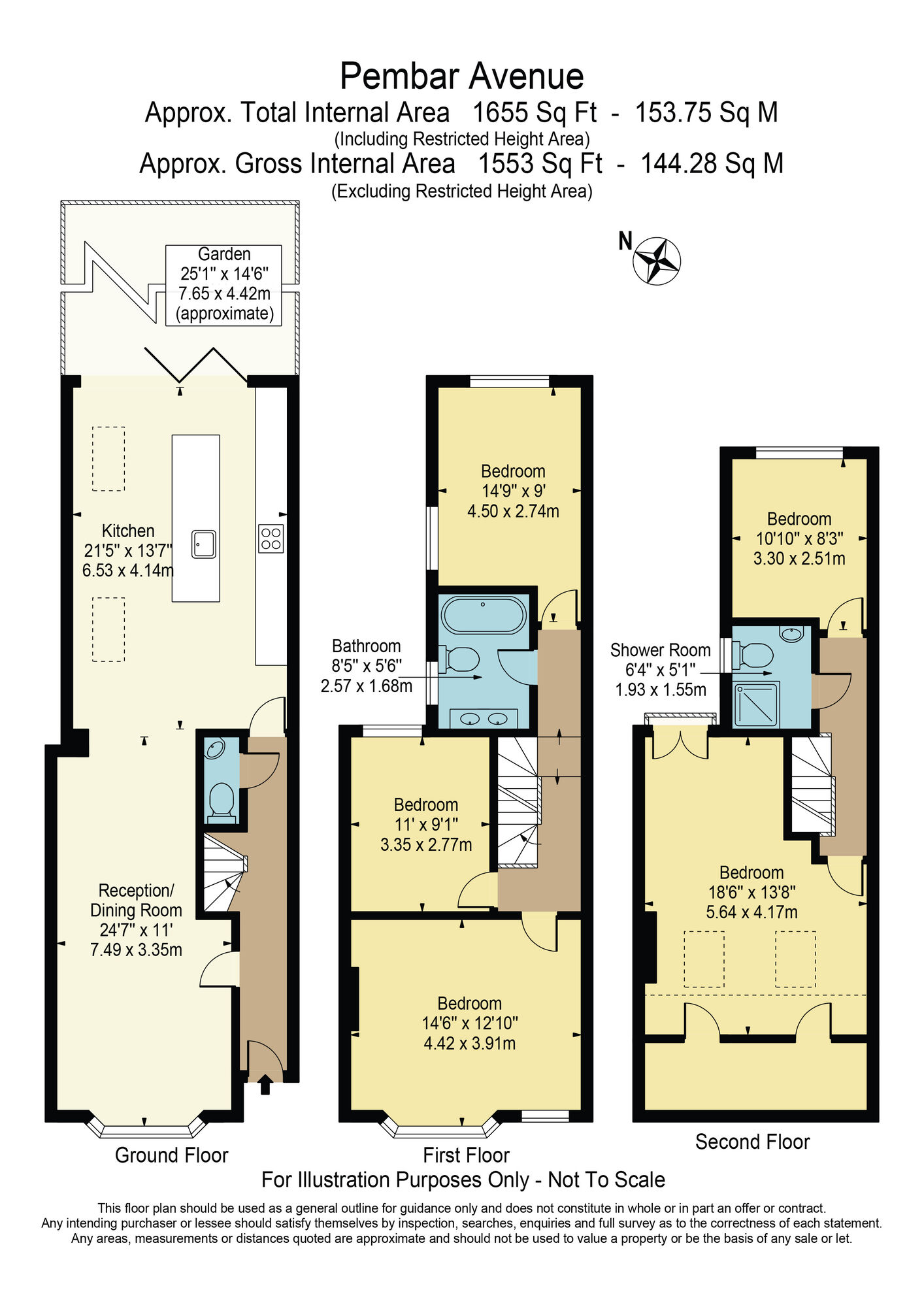 Floorplan of 5 bedroom Mid Terrace House for sale, Pembar Avenue, Walthamstow, E17