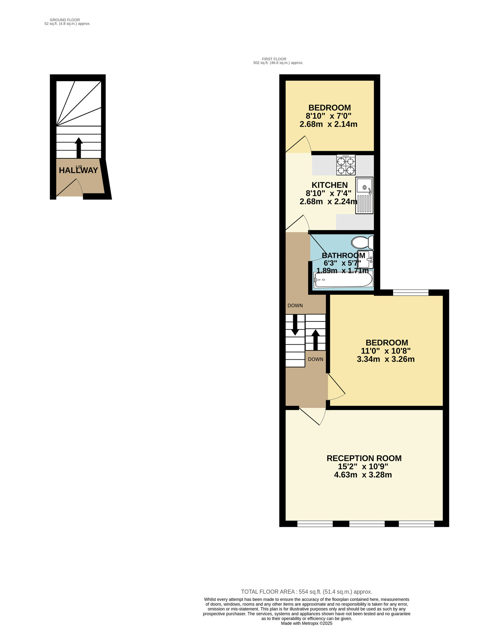 Floorplan of 2 bedroom  Flat for sale, Hazelwood Road, Walthamstow, E17