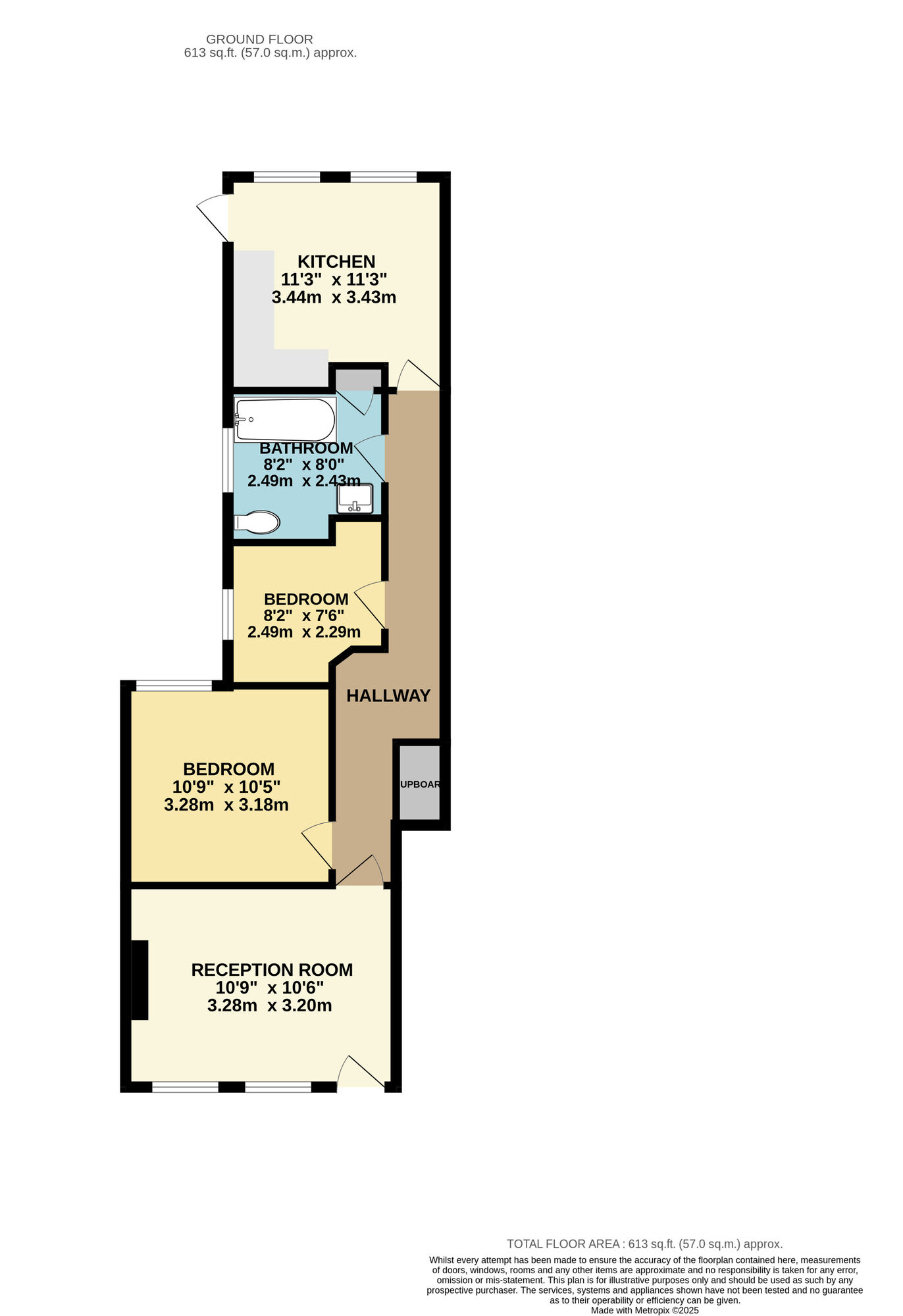 Floorplan of 2 bedroom  Flat for sale, Wetherden Street, Walthamstow, E17