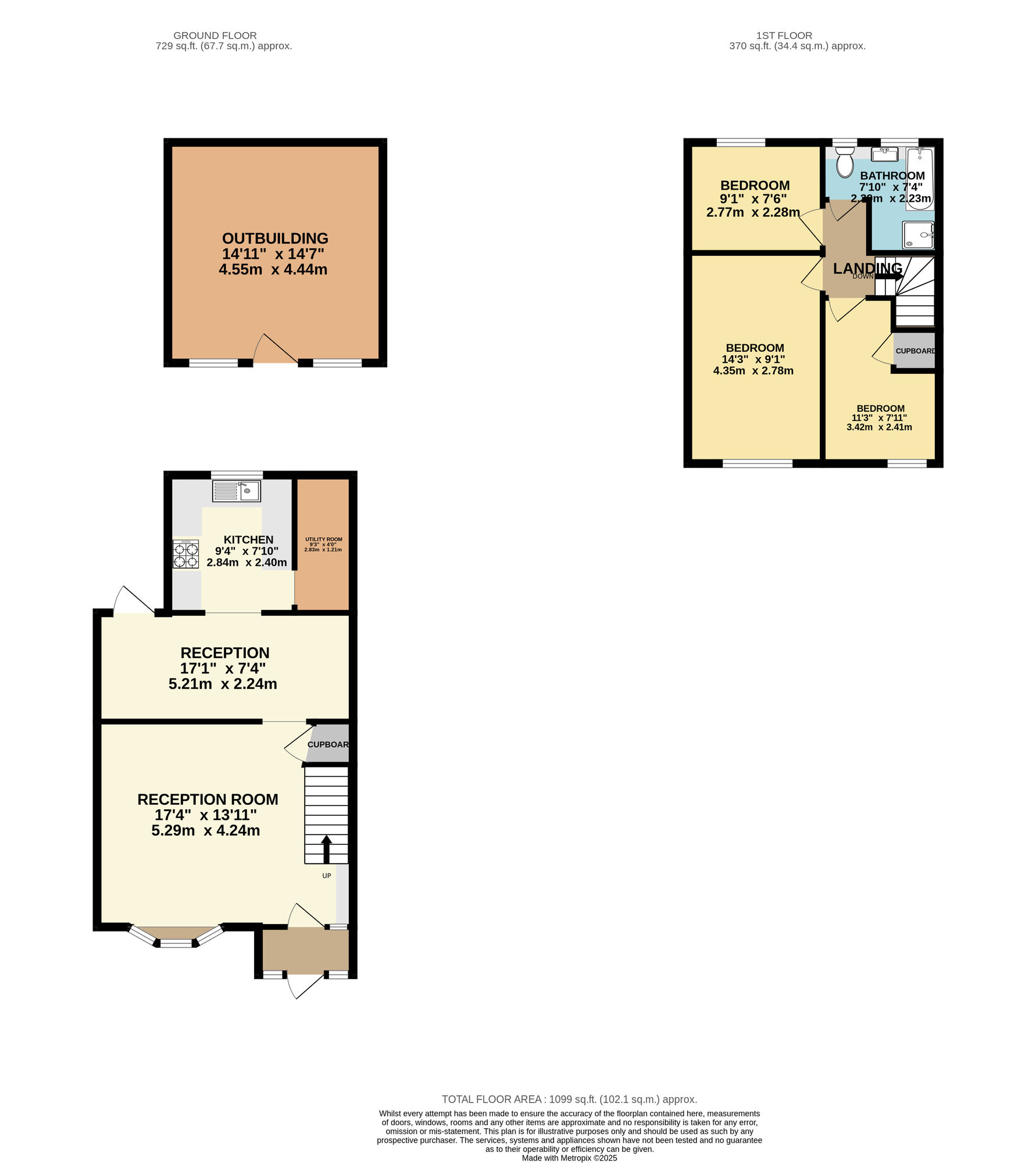 Floorplan of 3 bedroom Mid Terrace House for sale, Antlers Hill, Chingford, E4