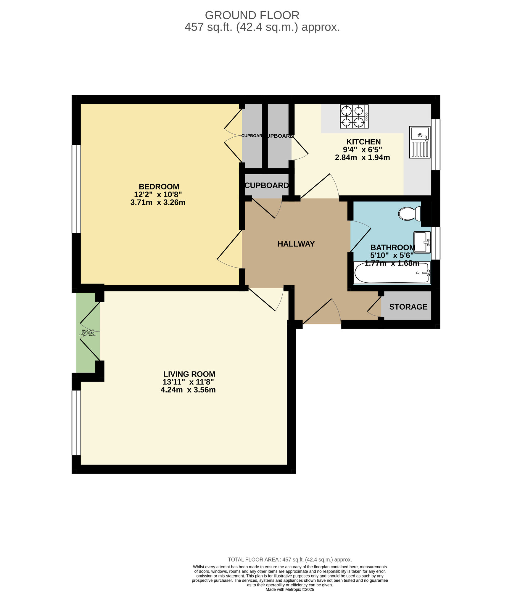 Floorplan of 1 bedroom  Flat for sale, Forest Road, Walthamstow, E17