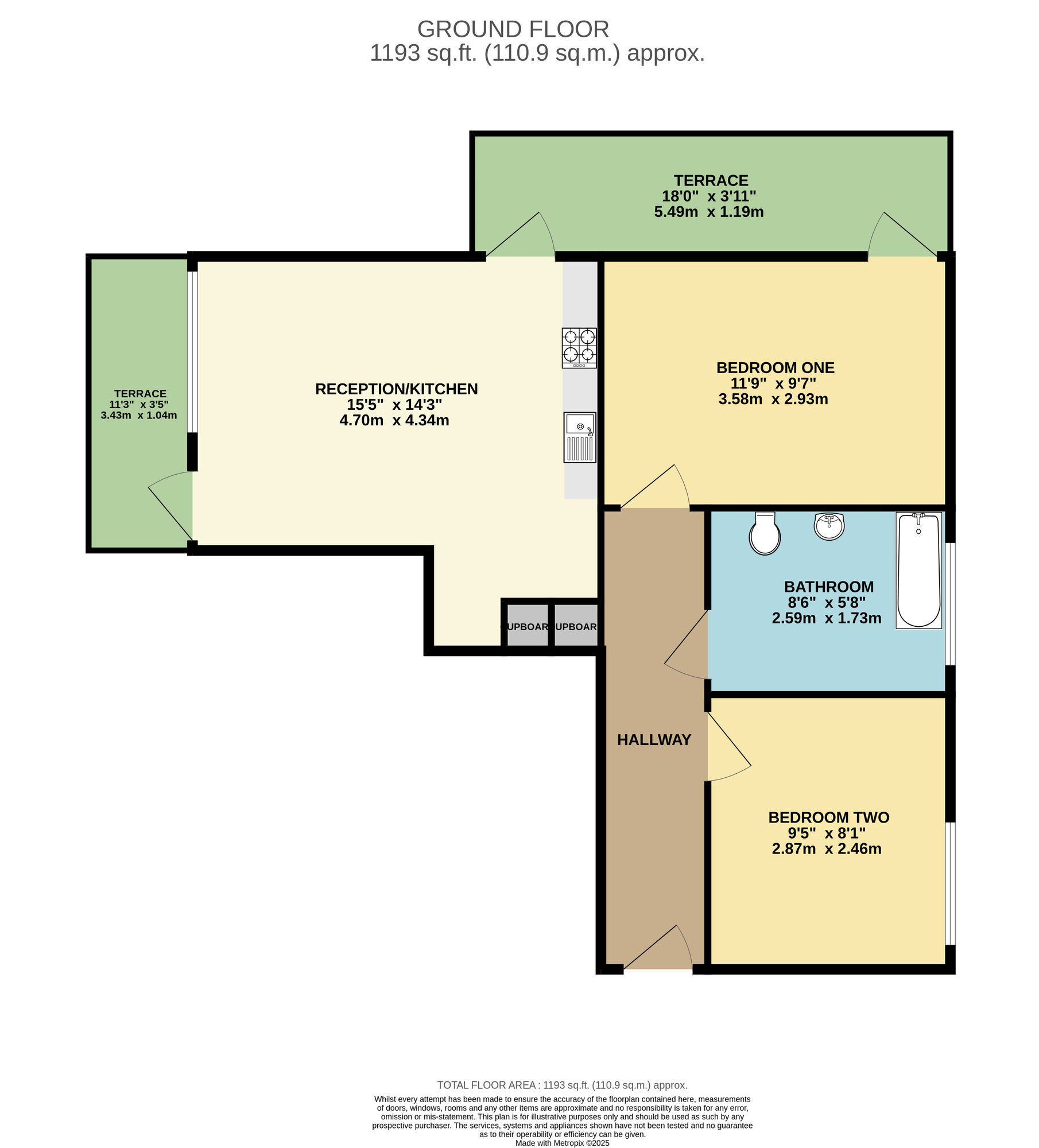 Floorplan of 2 bedroom  Flat for sale, Romford Road, Forest Gate, E7