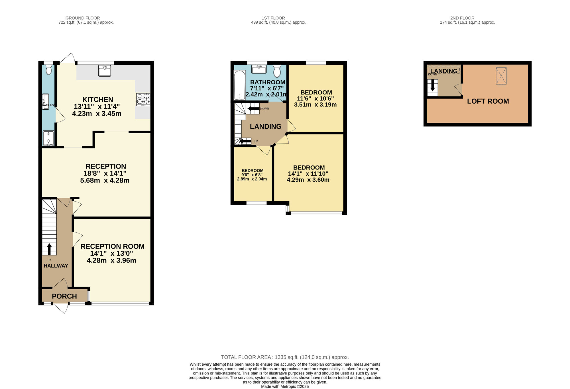 Floorplan of 3 bedroom Mid Terrace House for sale, Fulbourne Road, Walthamstow, E17