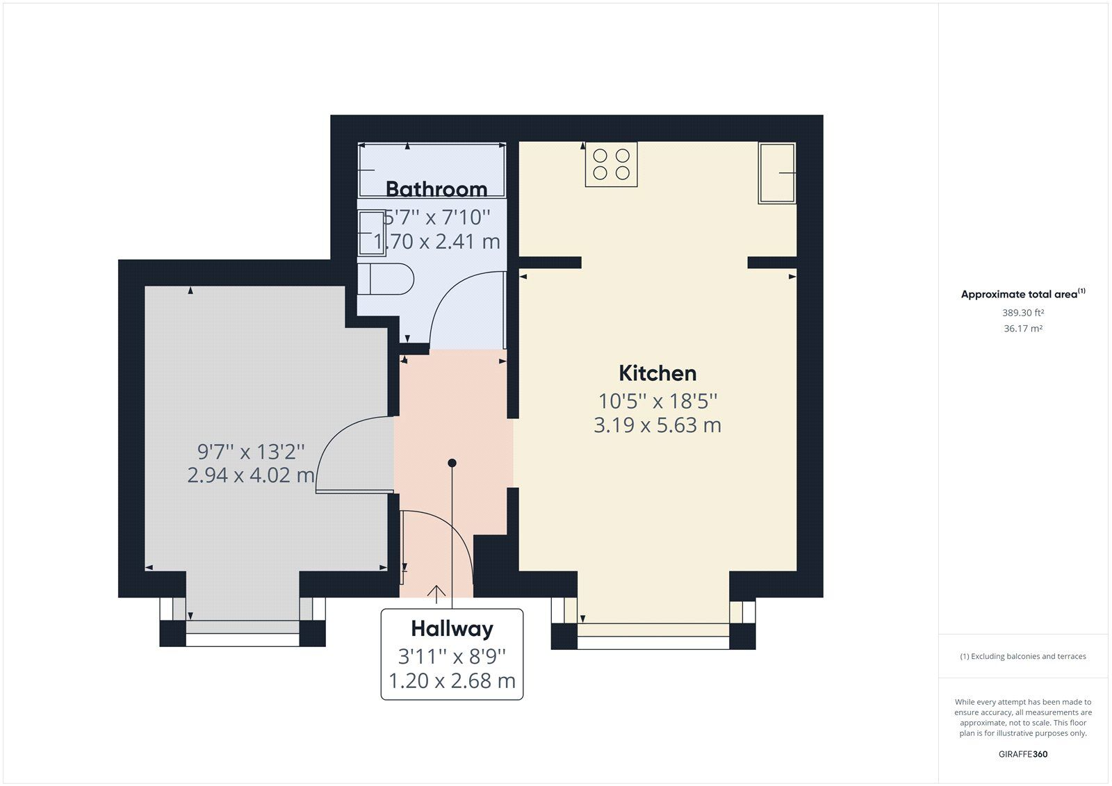 Floorplan of 1 bedroom  Flat for sale, Beresford Road, London, E17