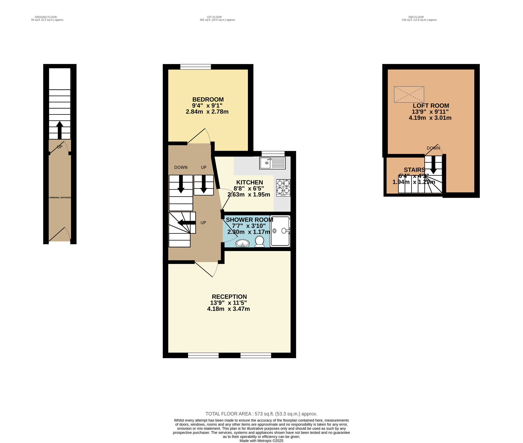 Floorplan of 1 bedroom  Flat for sale, Ranelagh Road, Stratford, E15