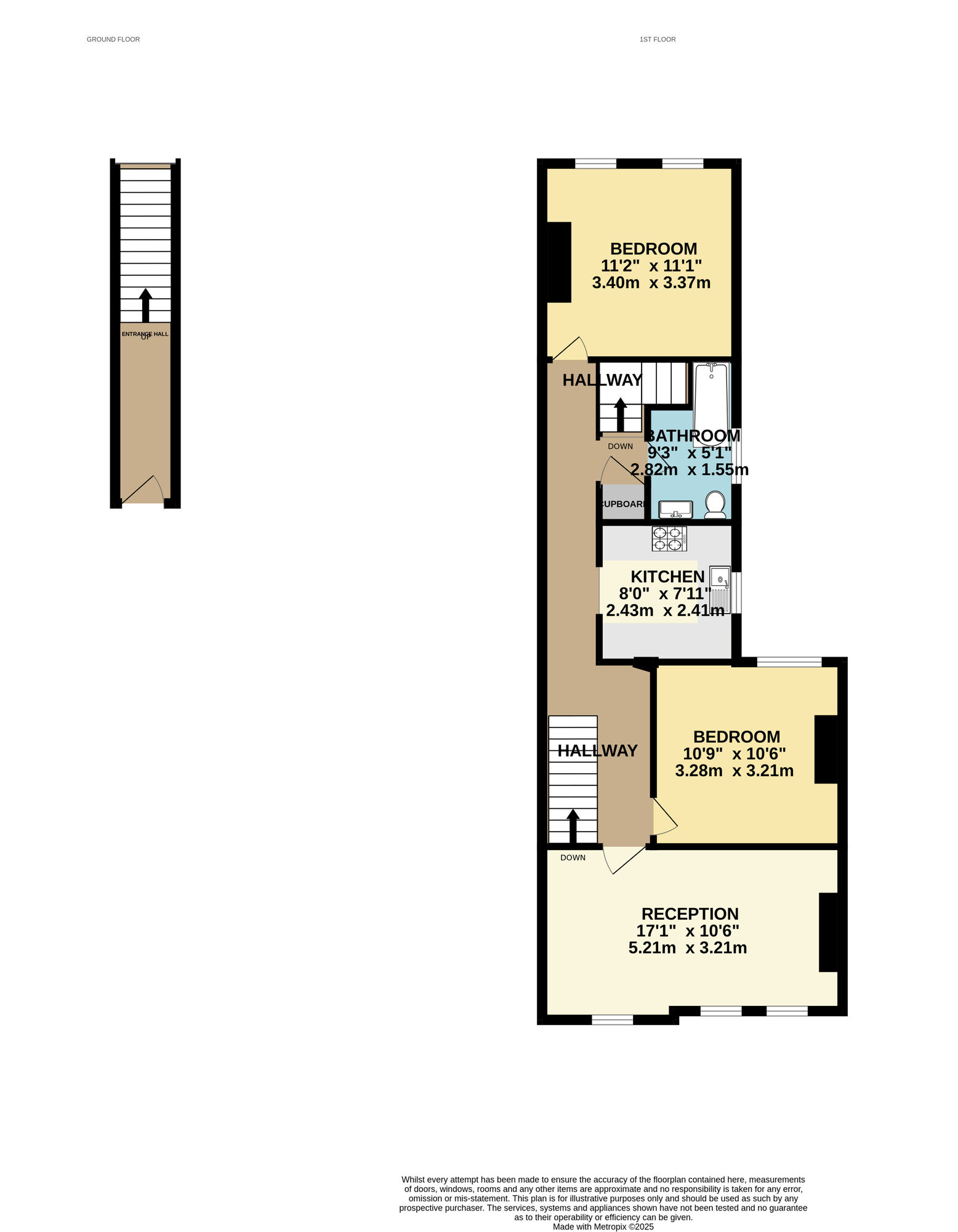 Floorplan of 2 bedroom  Flat for sale, Sybourn Street, Walthamstow, E17