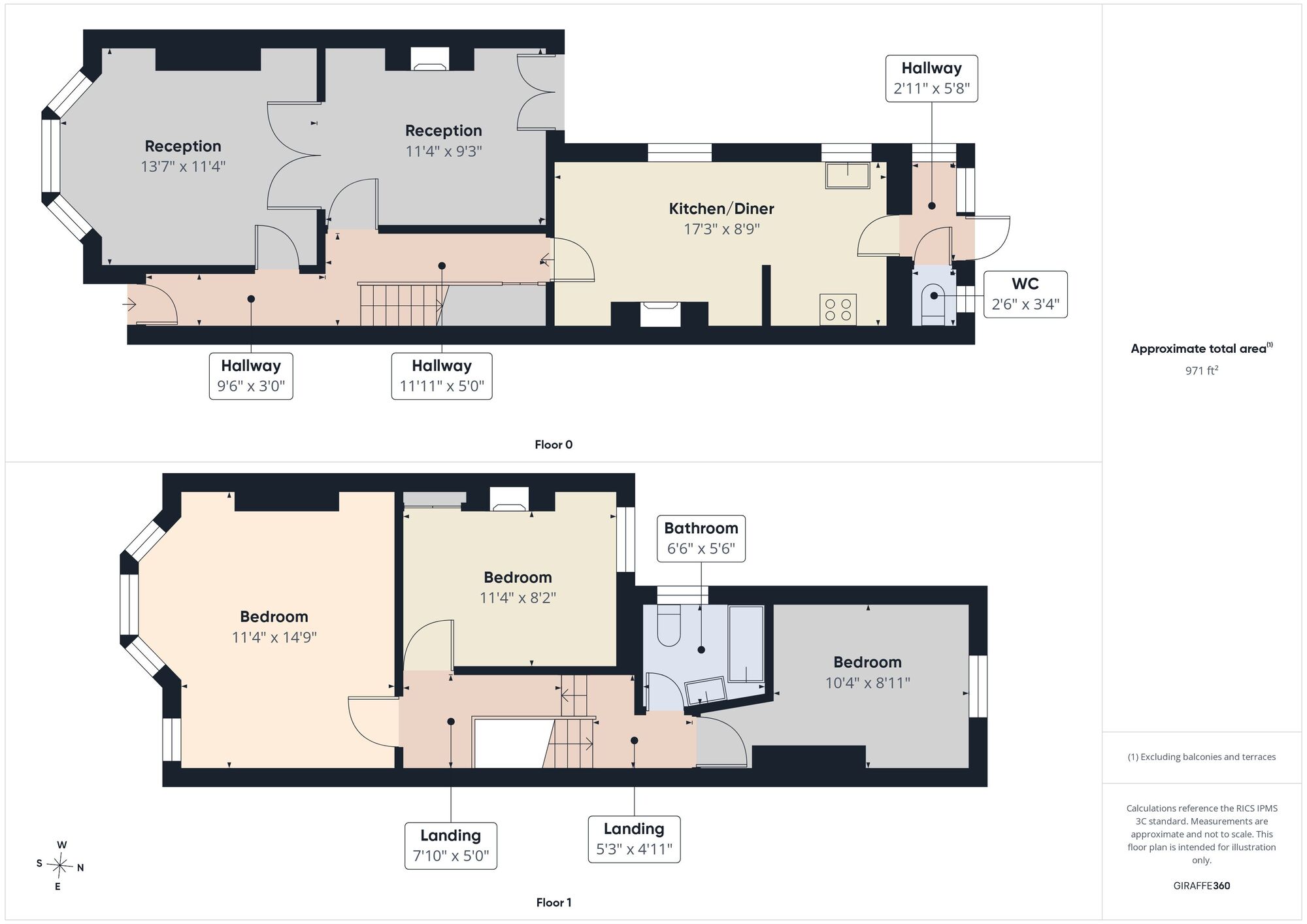 Floorplan of 3 bedroom Mid Terrace House for sale, Raglan Road, Walthamstow, E17