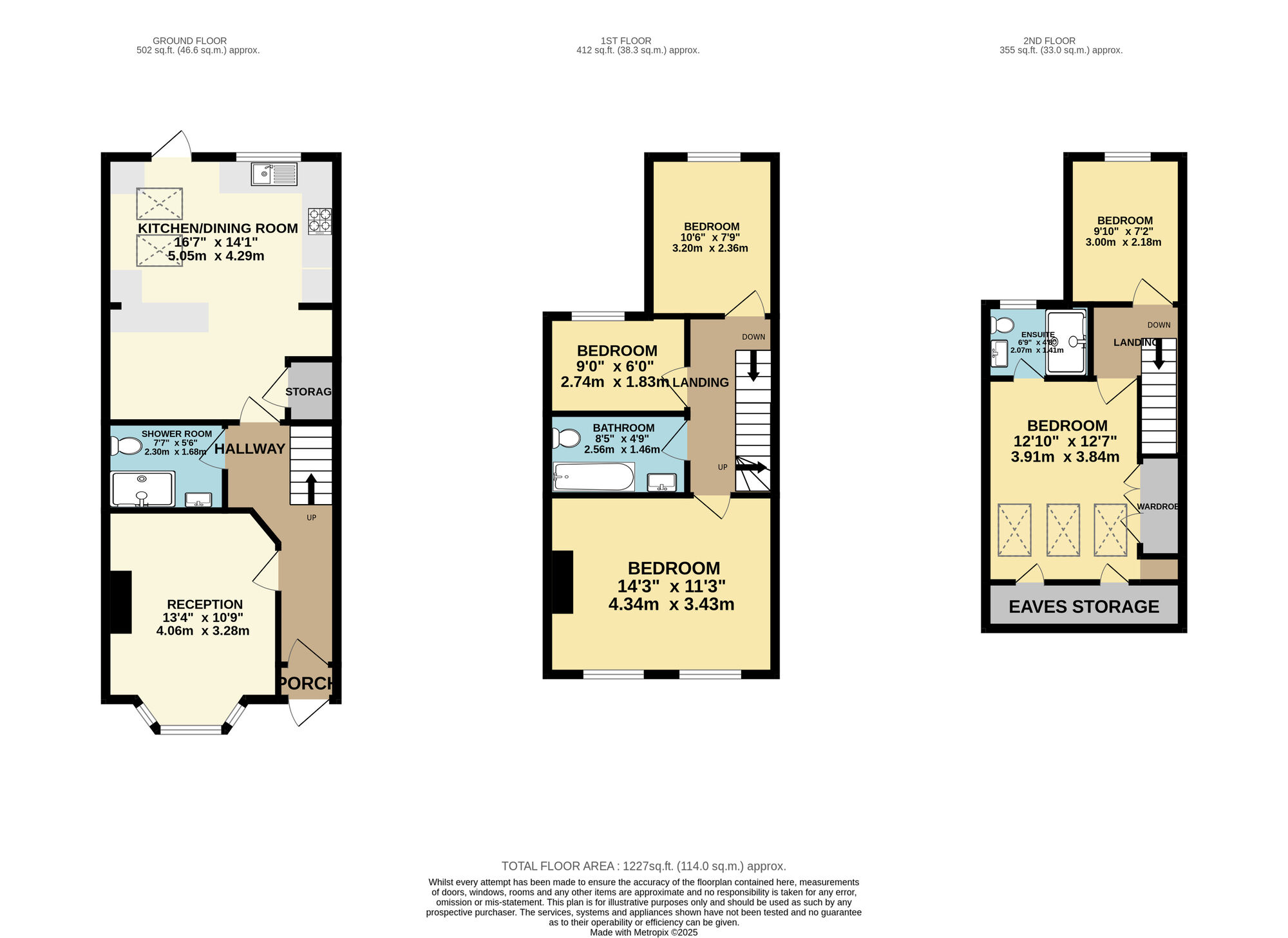 Floorplan of 5 bedroom Mid Terrace House for sale, Turner Road, Walthamstow, E17