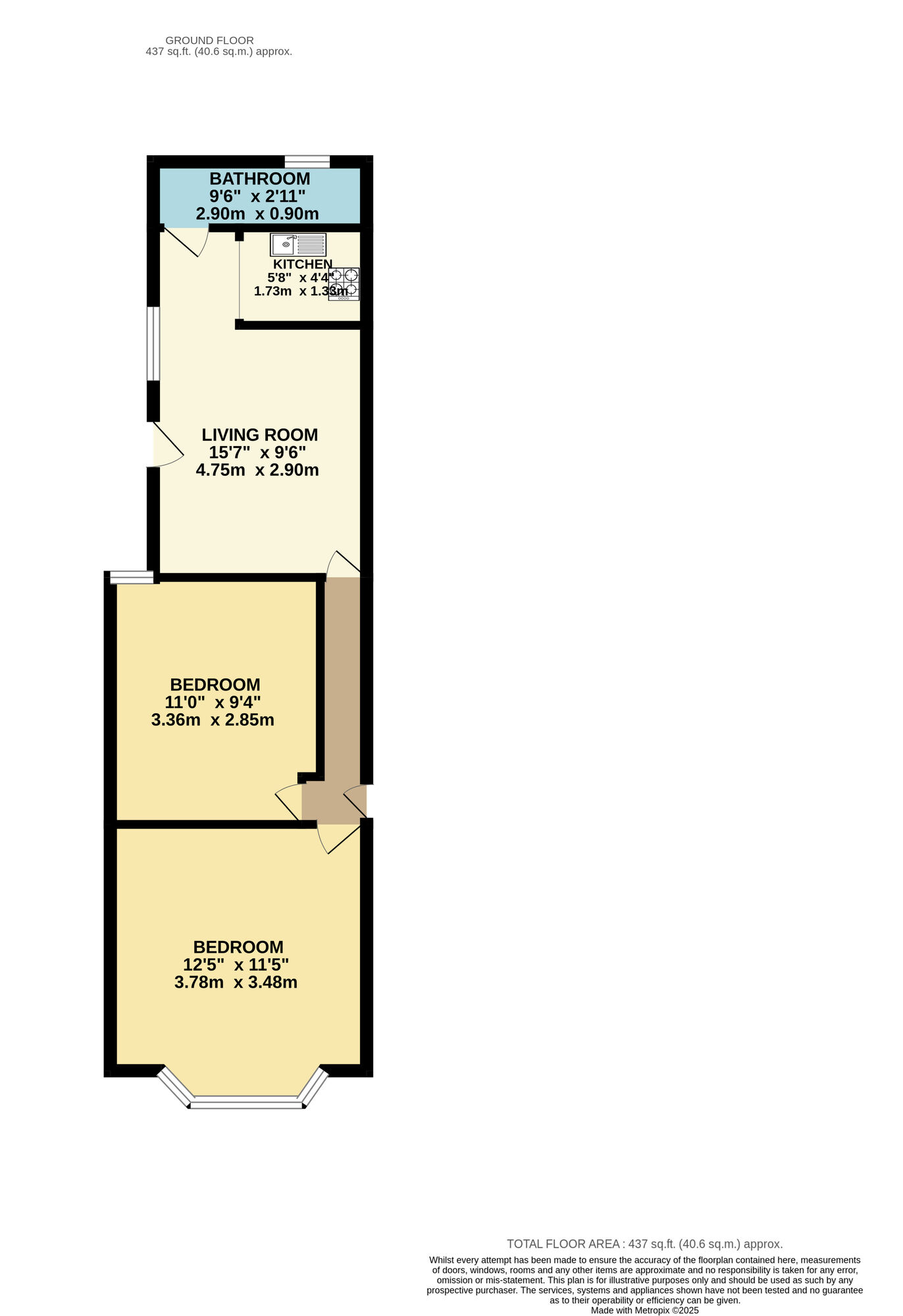 Floorplan of 2 bedroom  Flat to rent, Wigston Road, London, E13