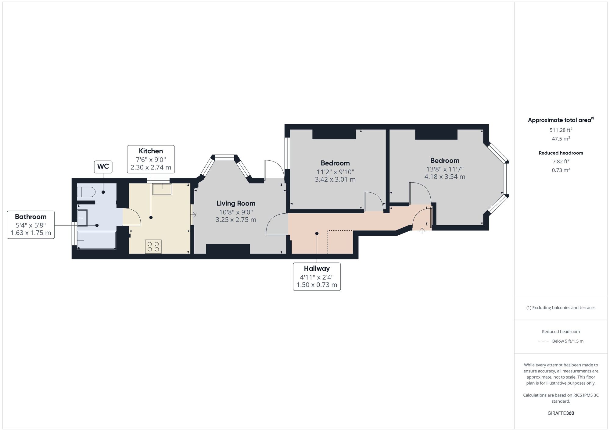 Floorplan of 2 bedroom  Flat to rent, Erskine Road, Walthamstow, E17
