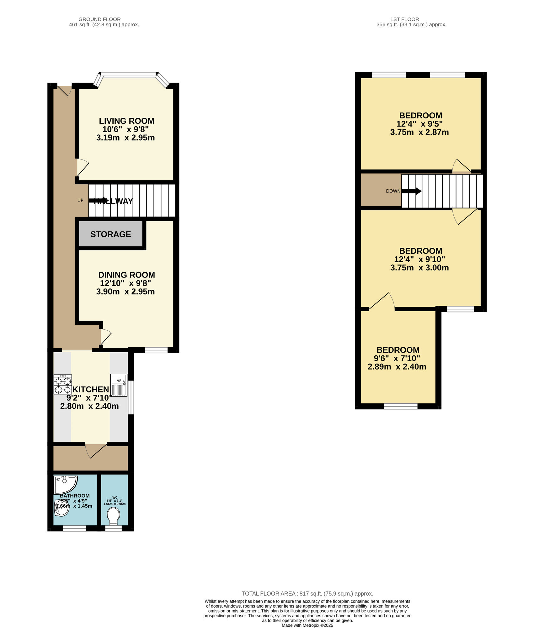 Floorplan of 3 bedroom  House to rent, Hamilton Road, Walthamstow, E17