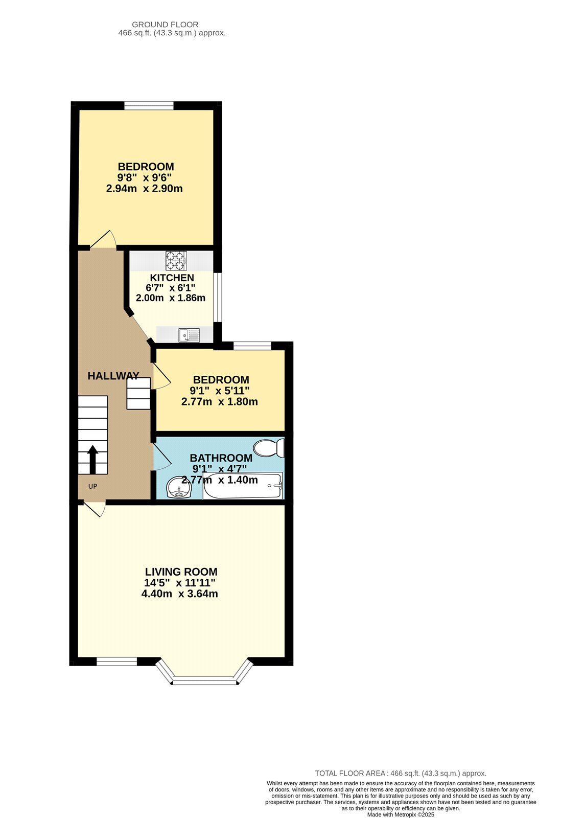 Floorplan of 2 bedroom  Flat to rent, Carnarvon Road, London, E10