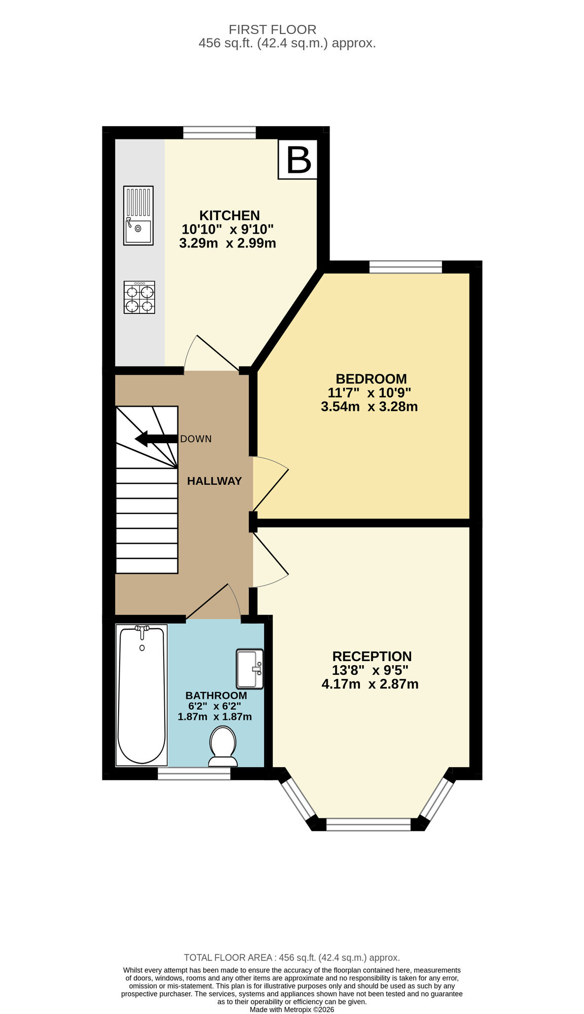 Floorplan of 1 bedroom Flat for sale, Kitchener Road, Forest Gate, E7