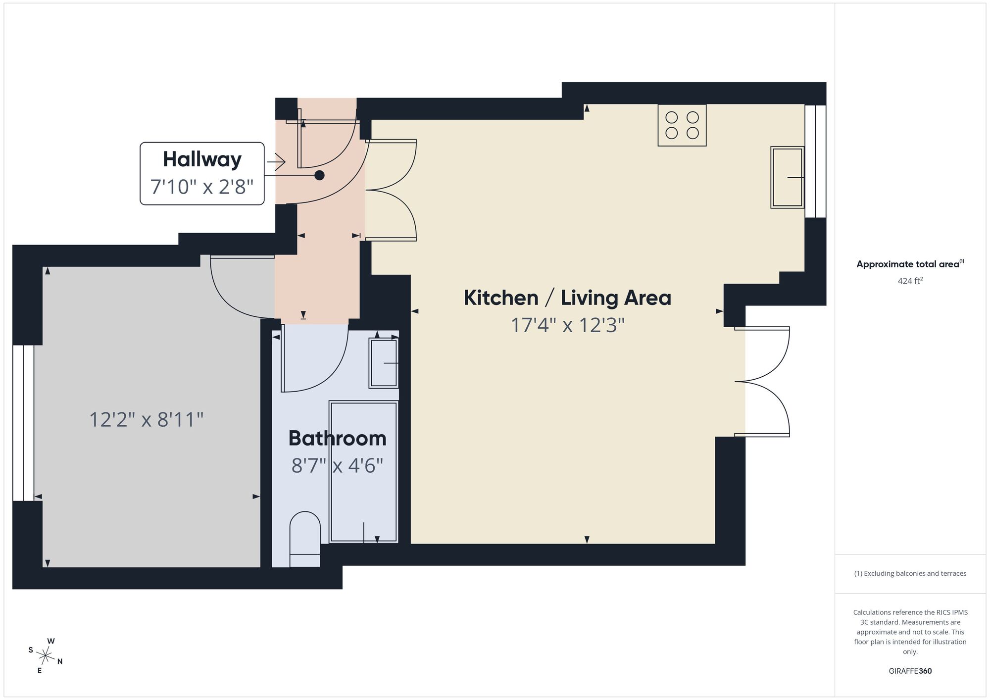 Floorplan of 1 bedroom Flat to rent, Mission Grove, Walthamstow, E17