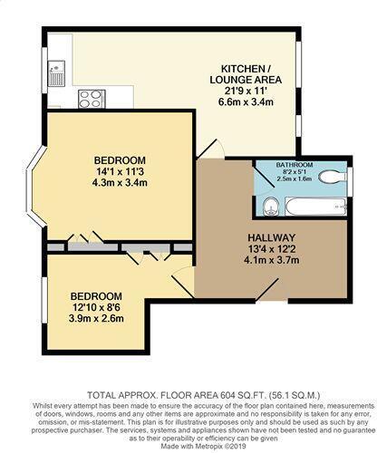 Floorplan of 2 bedroom Flat to rent, Tennyson Road, Leyton, E10