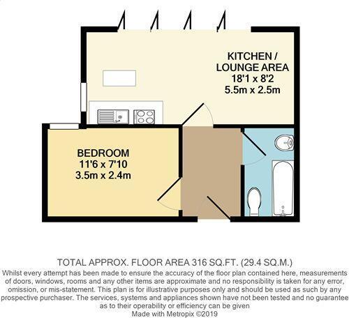 Floorplan of 1 bedroom Flat to rent, Tennyson Road, Leyton, E10