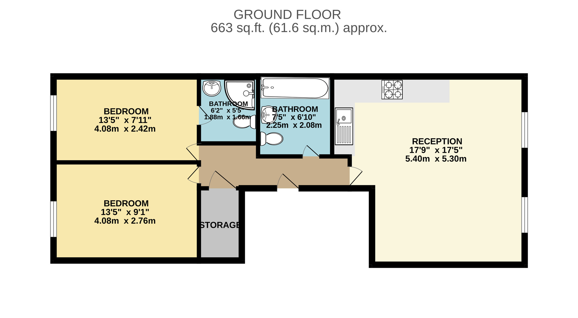 Floorplan of 2 bedroom Flat to rent, High Street, London, E17