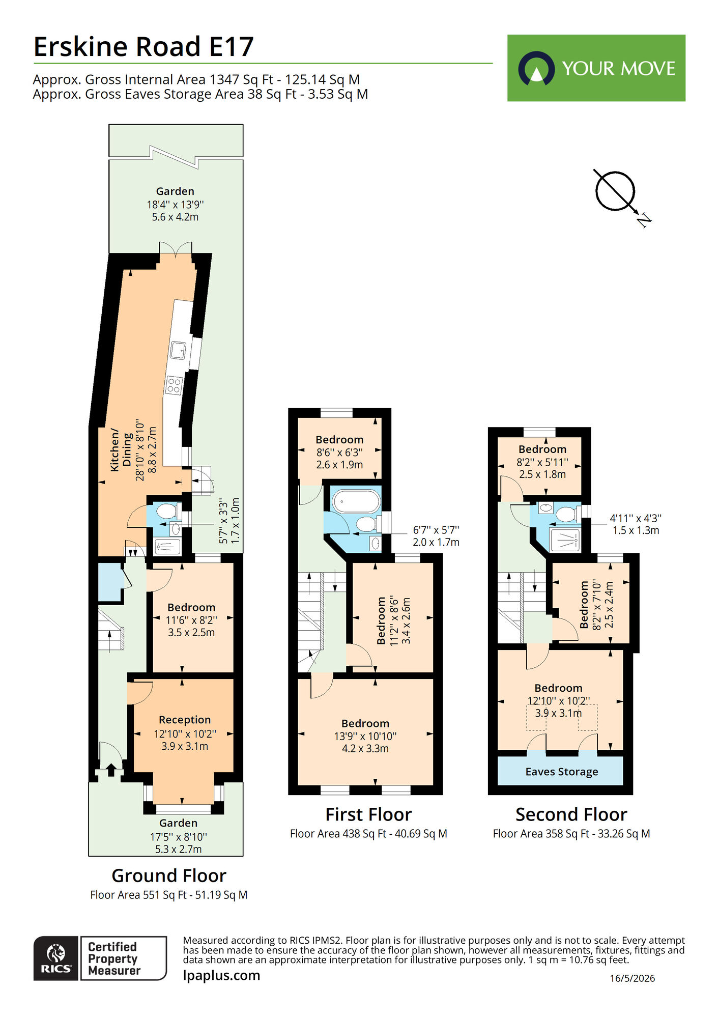 Floorplan of 6 bedroom End Terrace House for sale, Erskine Road, Walthamstow, E17