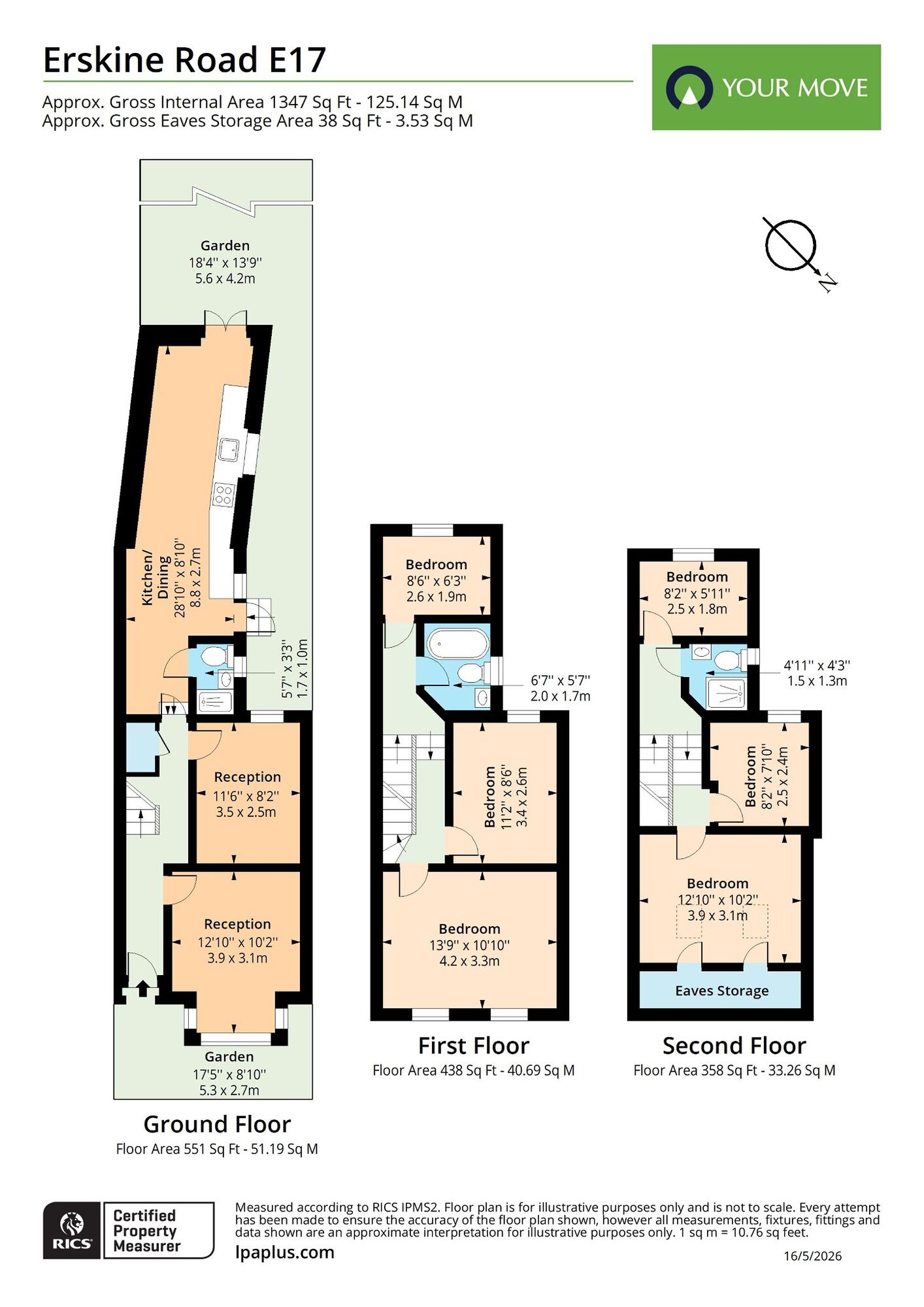 Floorplan of 6 bedroom End Terrace House for sale, Erskine Road, Walthamstow, E17