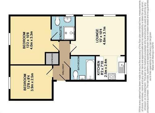 Floorplan of 2 bedroom Flat to rent, Riverhead Close, Walthamstow, E17