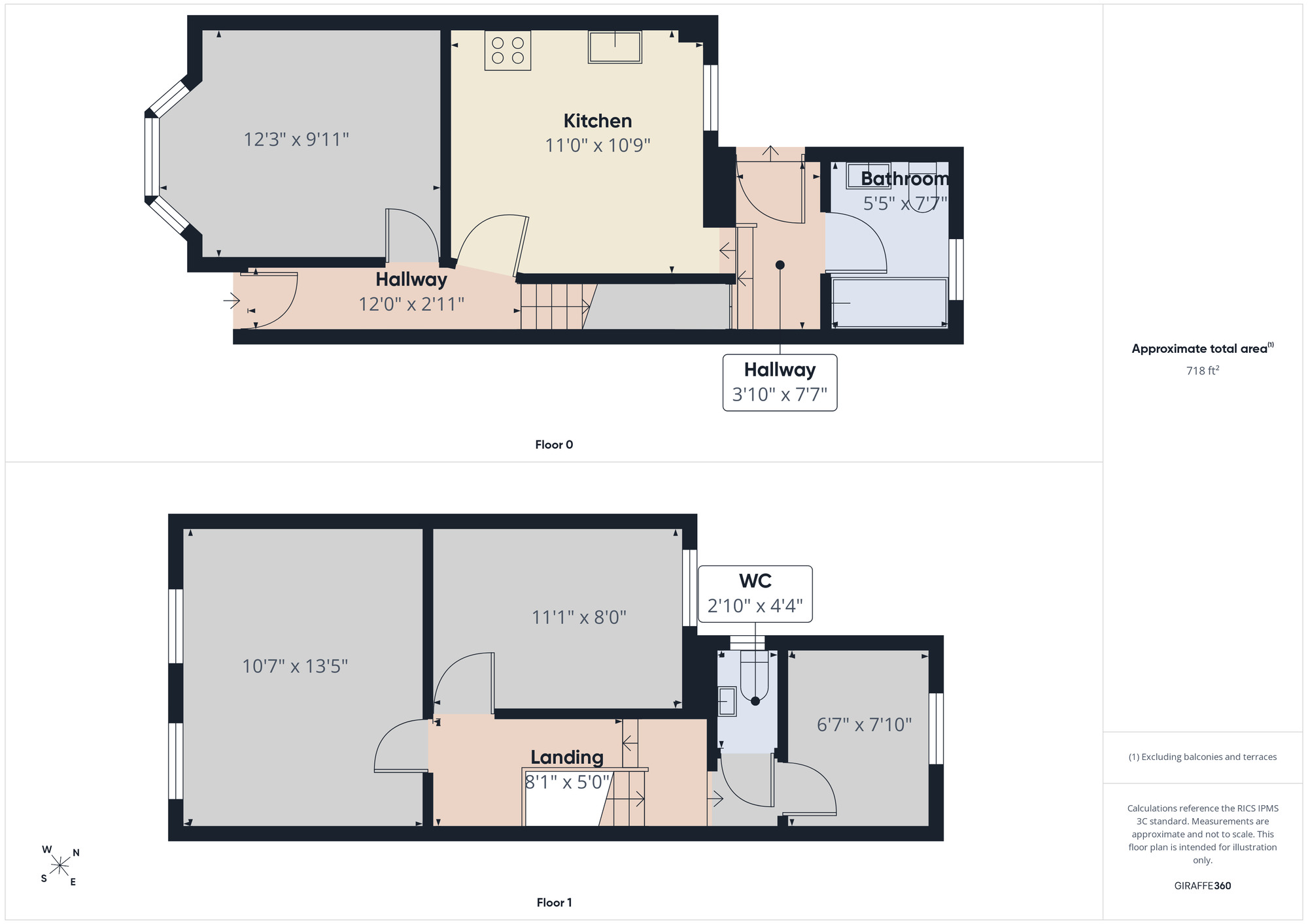 Floorplan of 3 bedroom House to rent, Myrtle Road, Walthamstow, E17