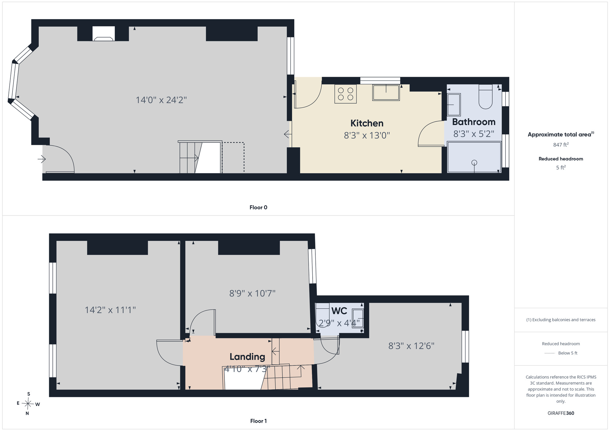Floorplan of 3 bedroom Mid Terrace House to rent, Chingford Mount Road, London, E4