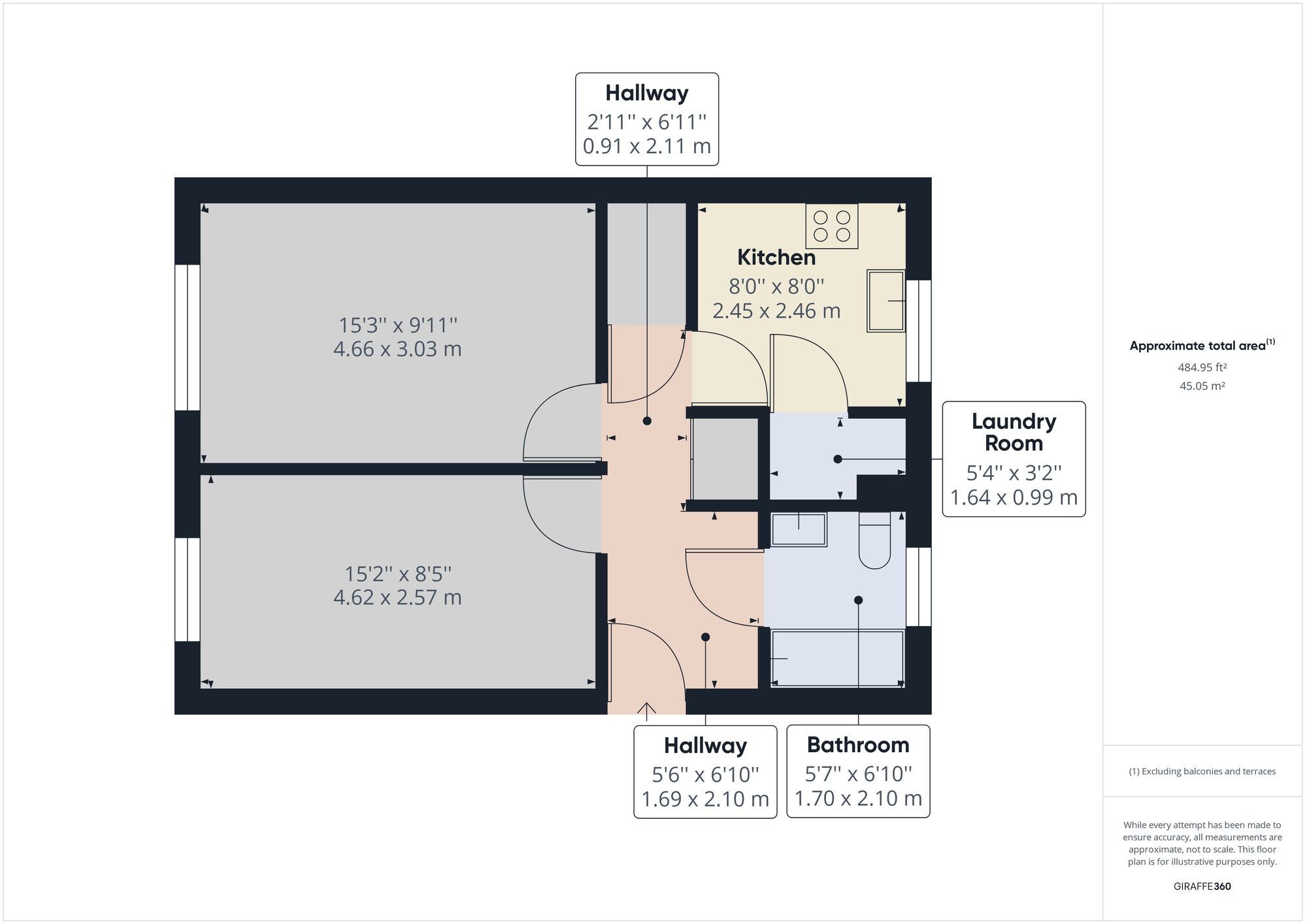 Floorplan of 1 bedroom Flat for sale, Earlham Grove, Forest Gate, E7