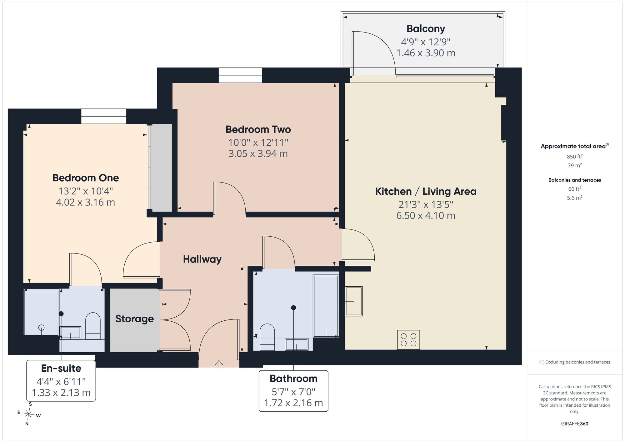 Floorplan of 2 bedroom Flat for sale, Station Approach, Walthamstow, E17