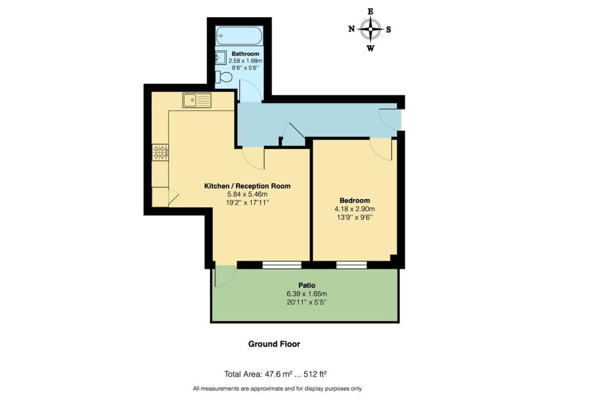 Floorplan of 1 bedroom Flat for sale, Stainforth Road, Walthamstow, E17
