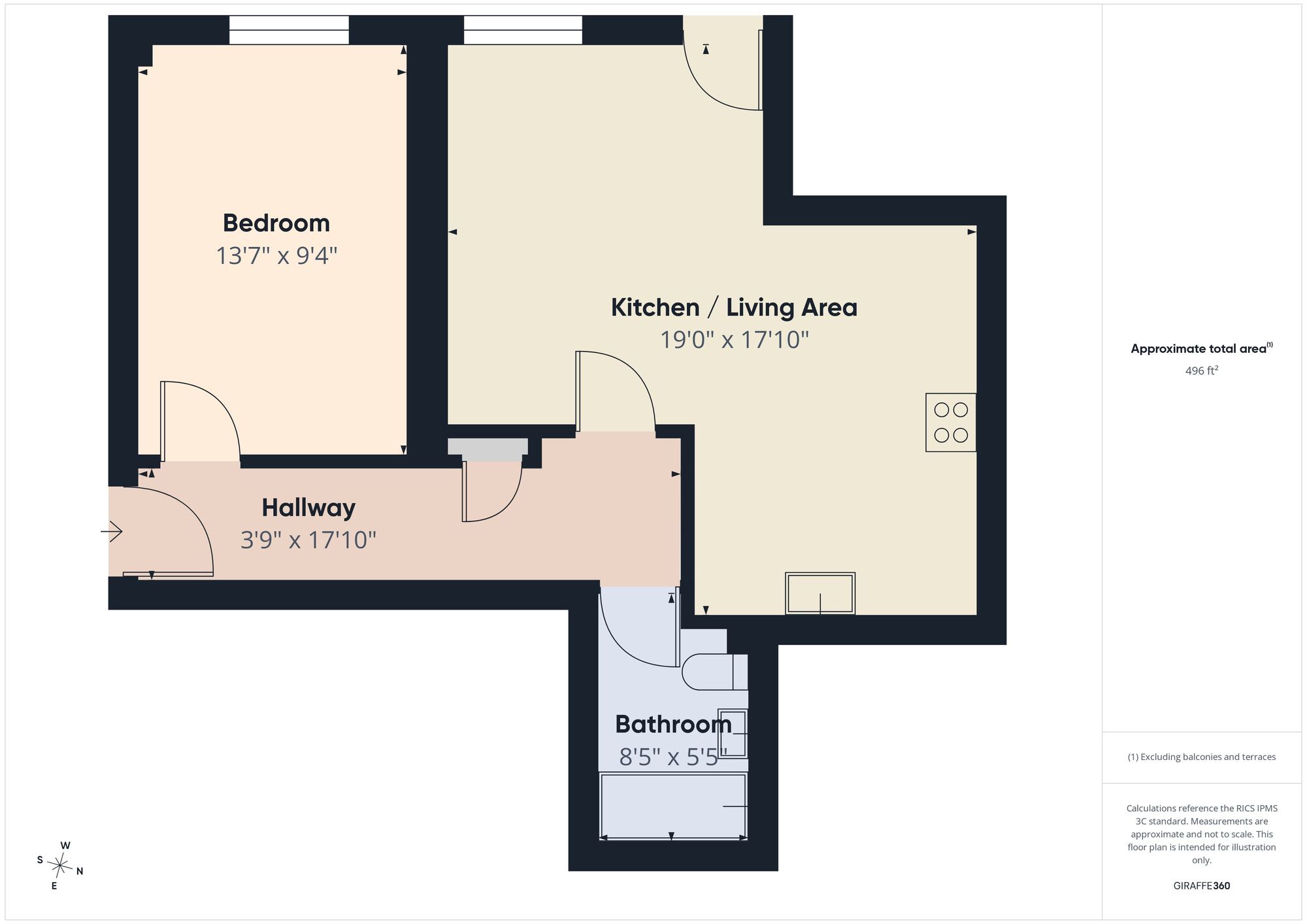 Floorplan of 1 bedroom Flat for sale, Stainforth Road, Walthamstow, E17