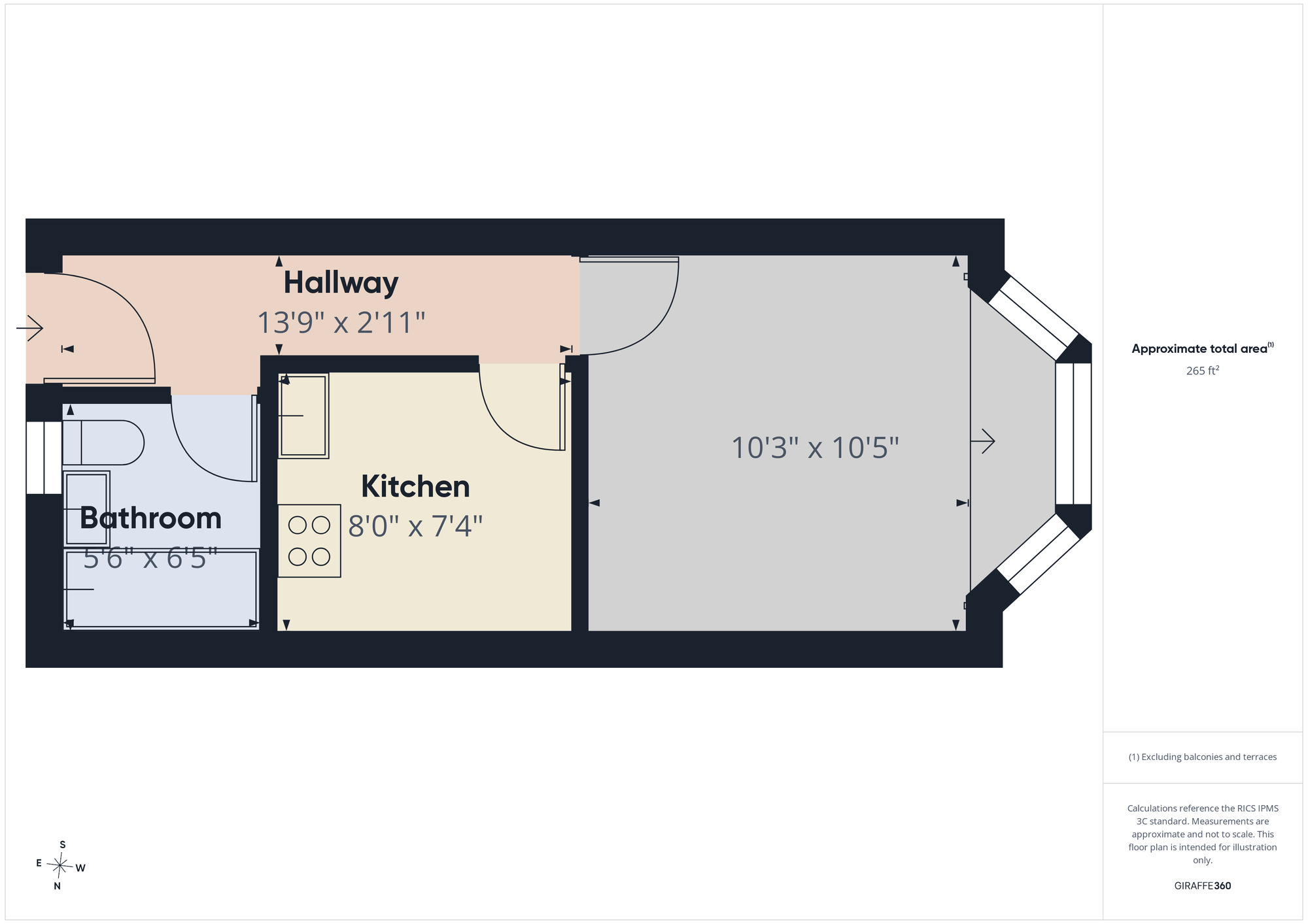 Floorplan of 1 bedroom Flat to rent, Upton Lane, Forest Gate, E7