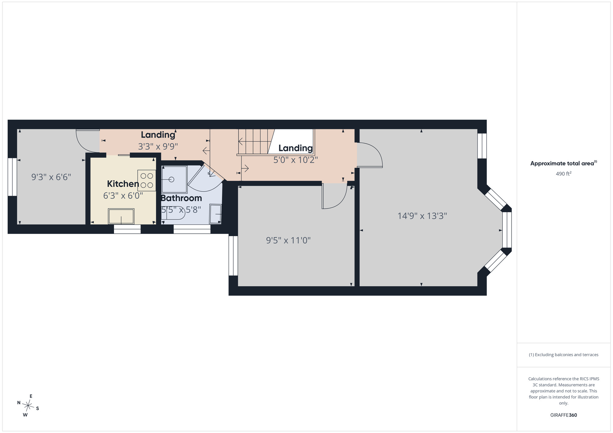 Floorplan of 2 bedroom Flat to rent, Livingstone Road, Walthamstow, E17