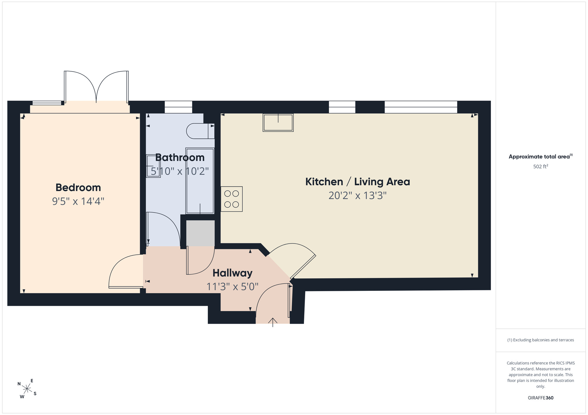 Floorplan of 1 bedroom Flat for sale, Stainforth Road, London, E17