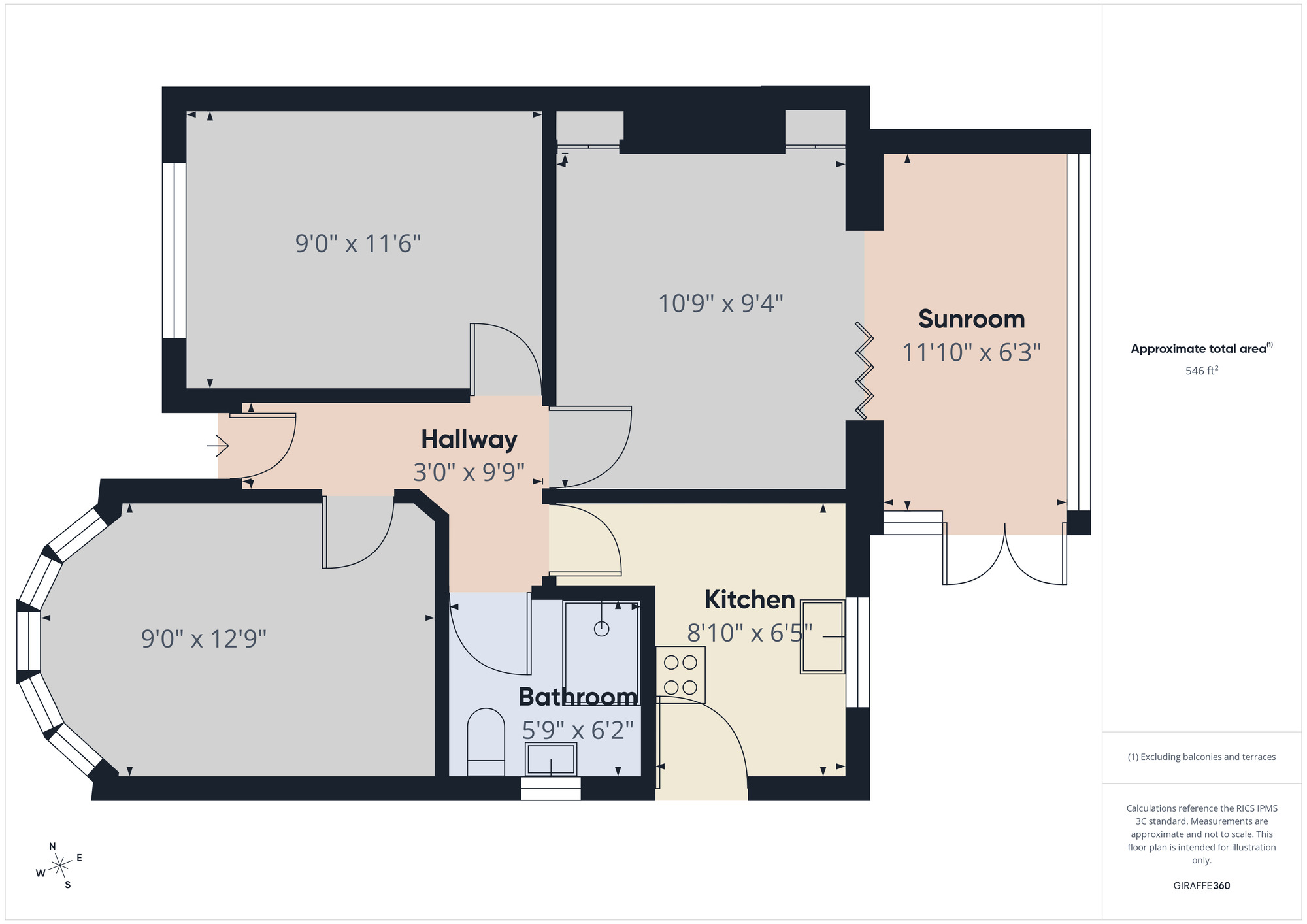 Floorplan of 2 bedroom Semi Detached House for sale, Waltham Way, Chingford, E4