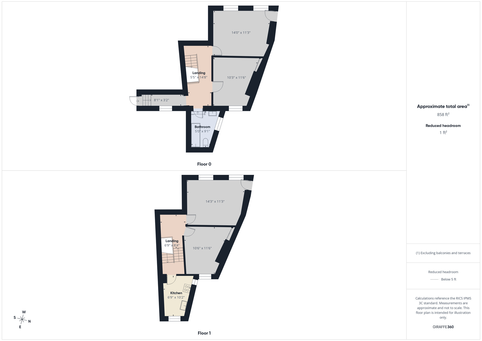 Floorplan of 3 bedroom Flat to rent, Hoe Street, Walthamstow, E17