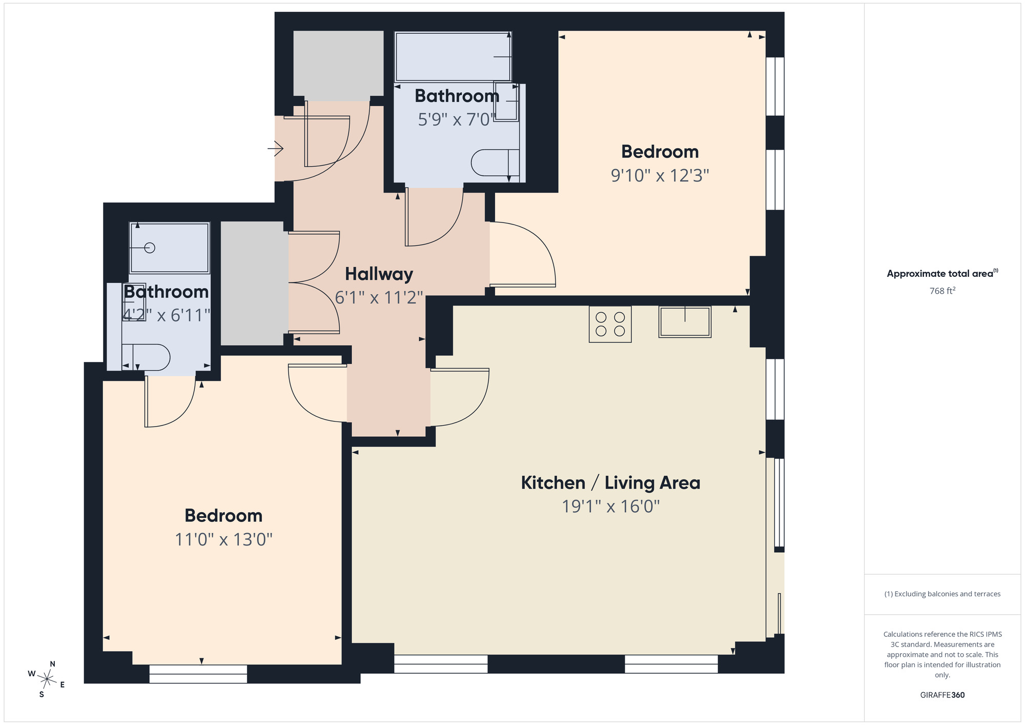 Floorplan of 2 bedroom Flat to rent, Dukes Road, Walthamstow, E17