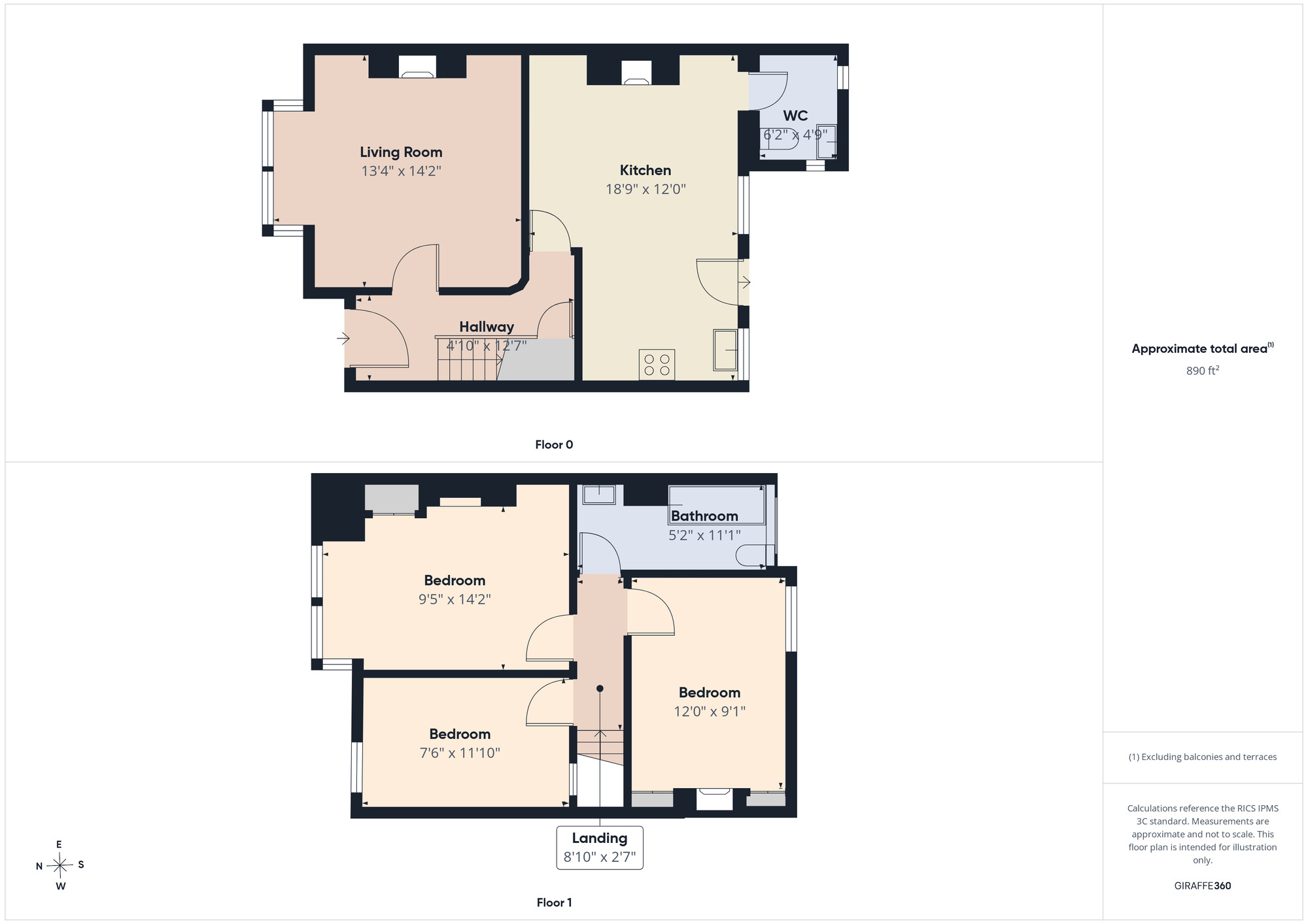 Floorplan of 3 bedroom Mid Terrace House for sale, Kingsley Road, Forest Gate, E7