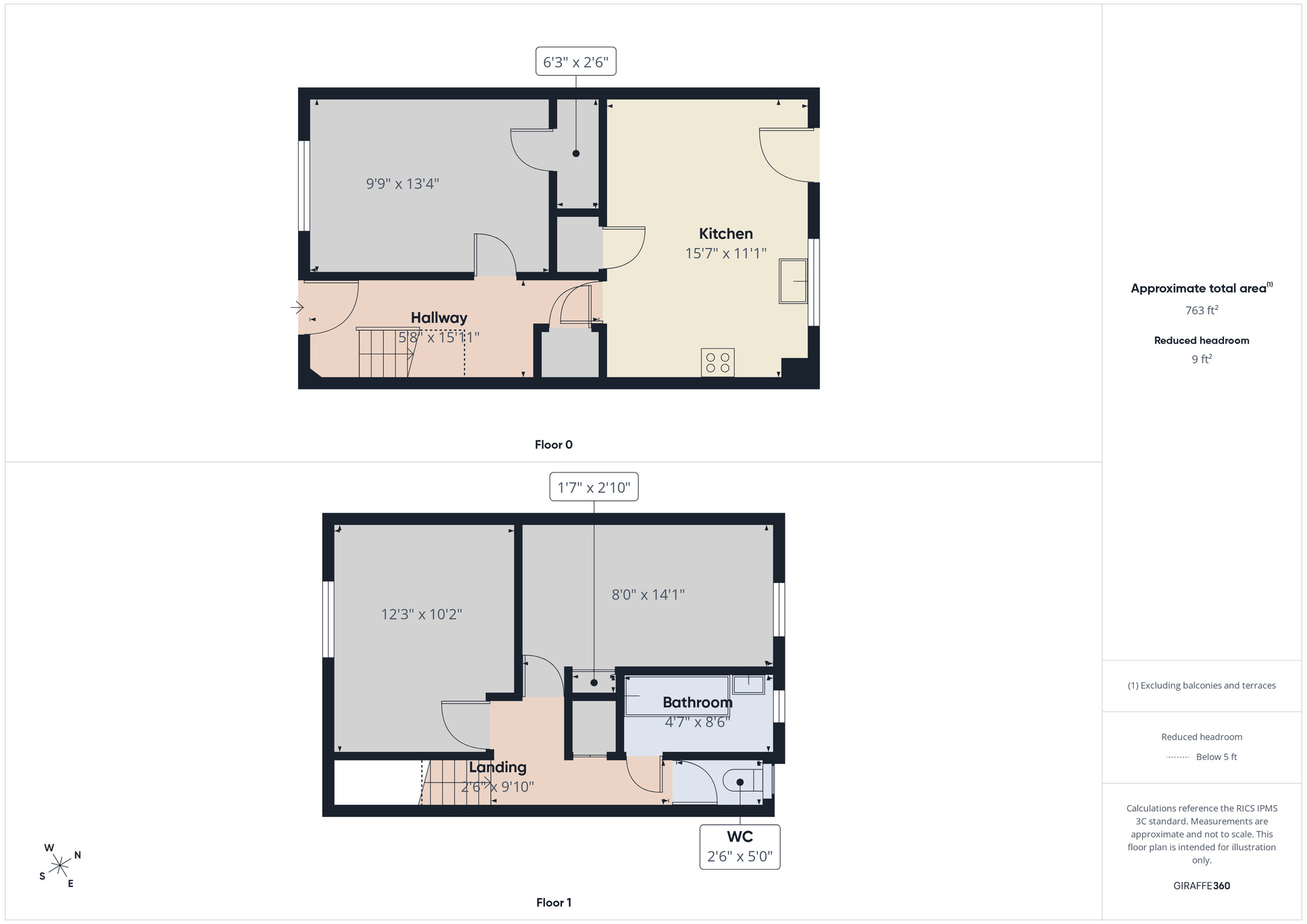 Floorplan of 2 bedroom Mid Terrace House for sale, Linnett Close, London, E4