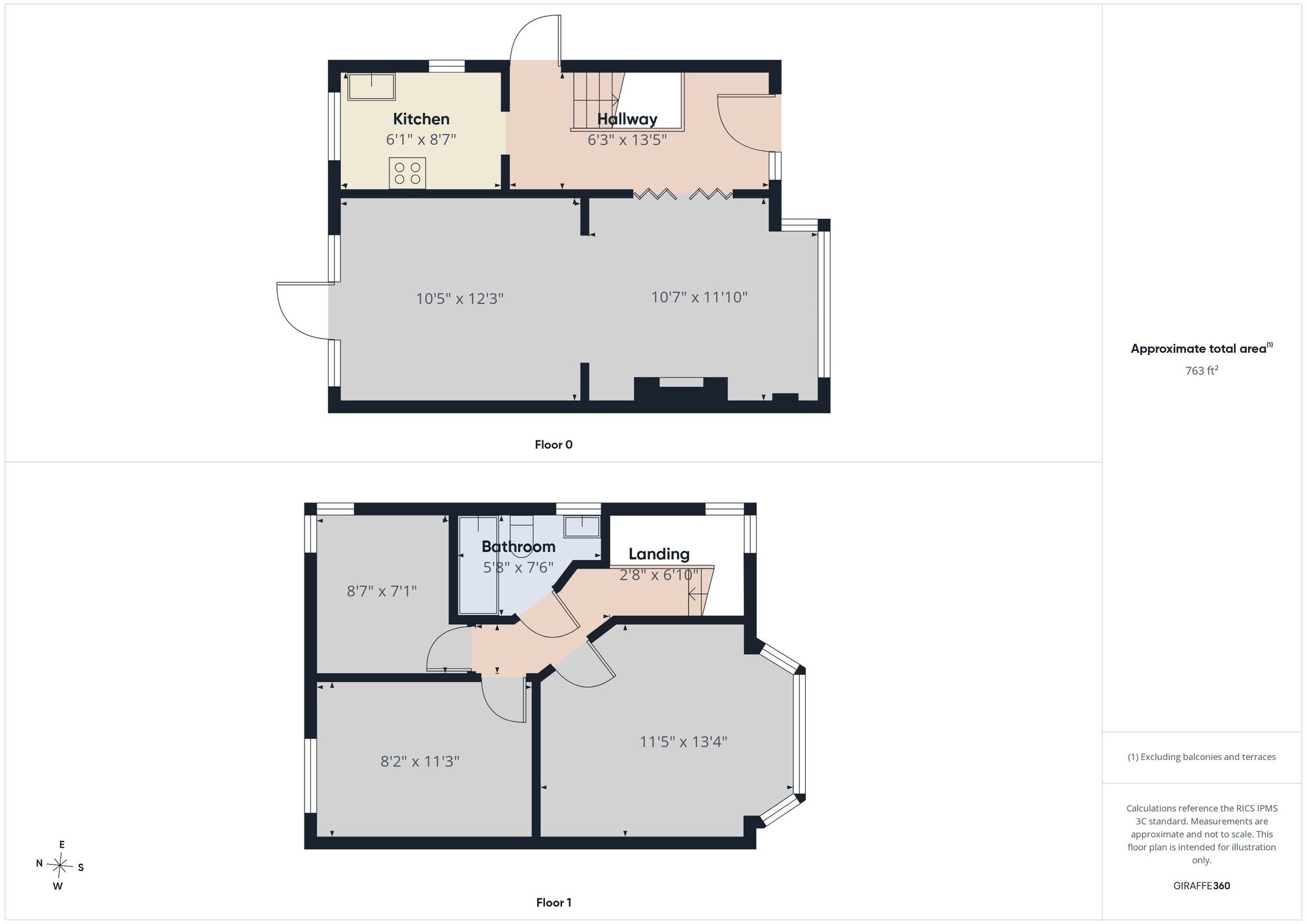 Floorplan of 3 bedroom Semi Detached House to rent, Harold Road, Chingford, E4