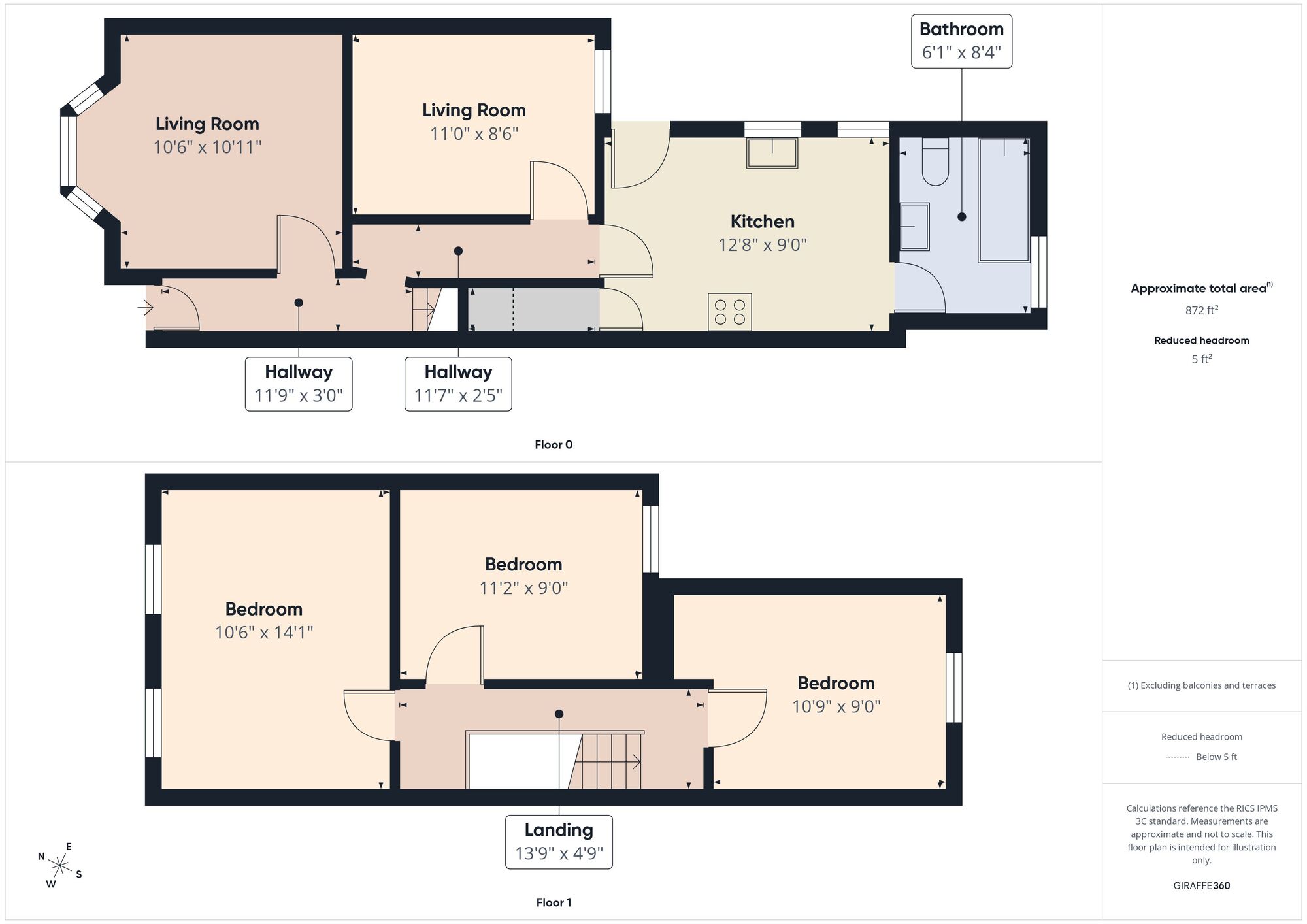 Floorplan of 3 bedroom Mid Terrace House for sale, Trumpington Road, Forest Gate, E7
