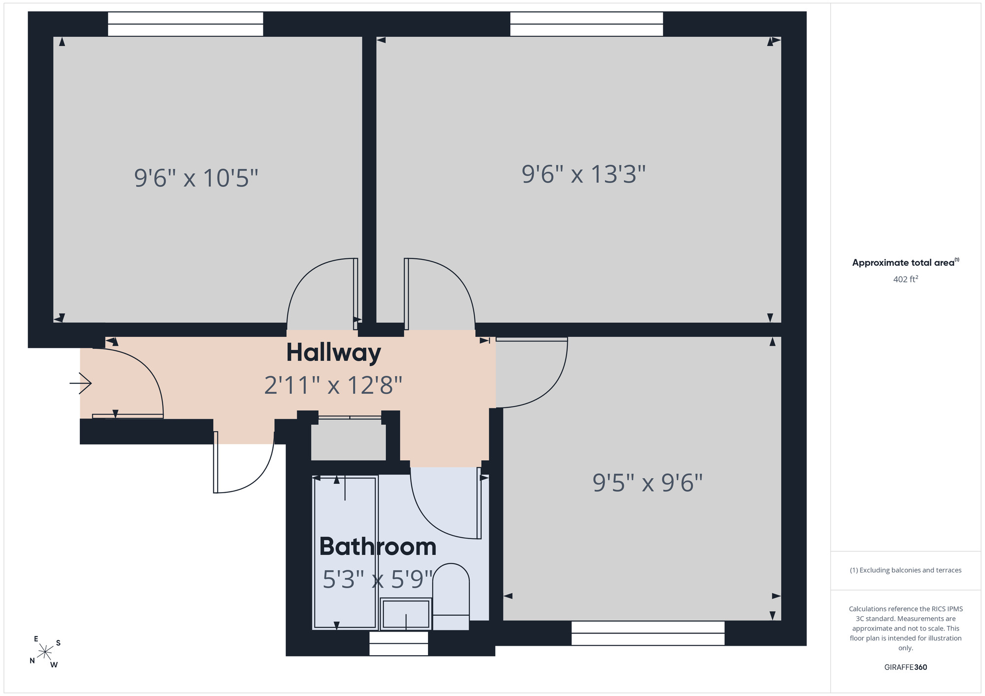 Floorplan of 2 bedroom Flat to rent, Shernhall Street, Walthamstow, E17